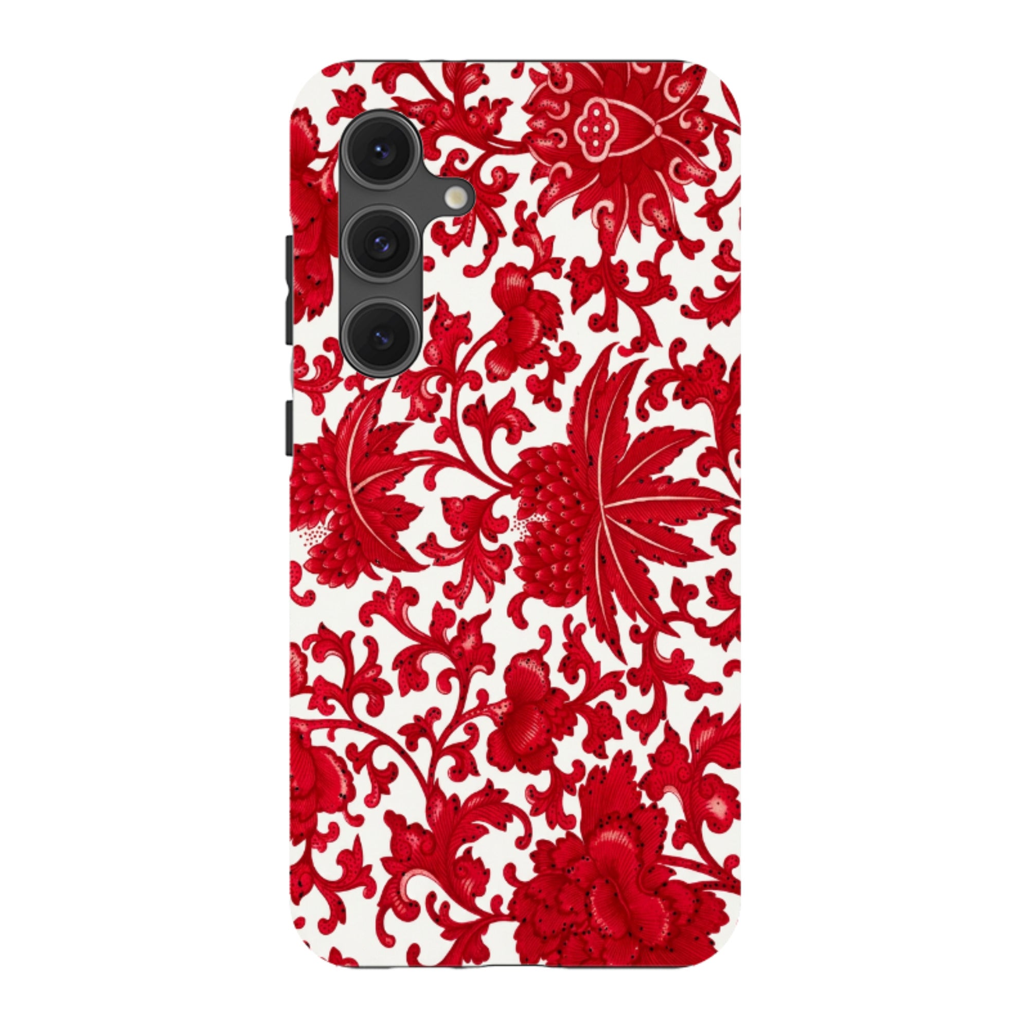 Samsung Tough Case - Red Chinoiserie Floral