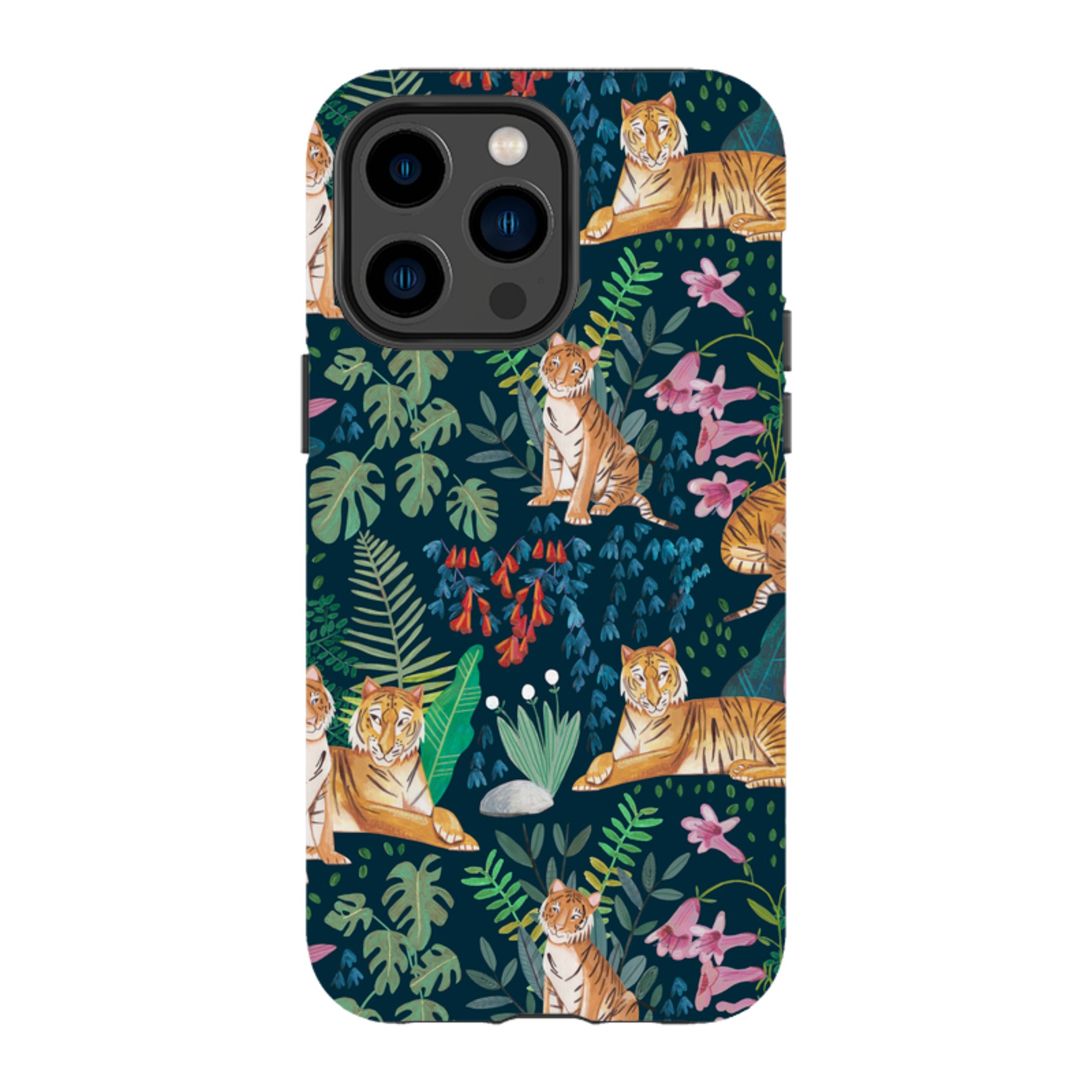iPhone MagSafe Tough Case -  Tiger Pattern II By Caroline Bonne Muller