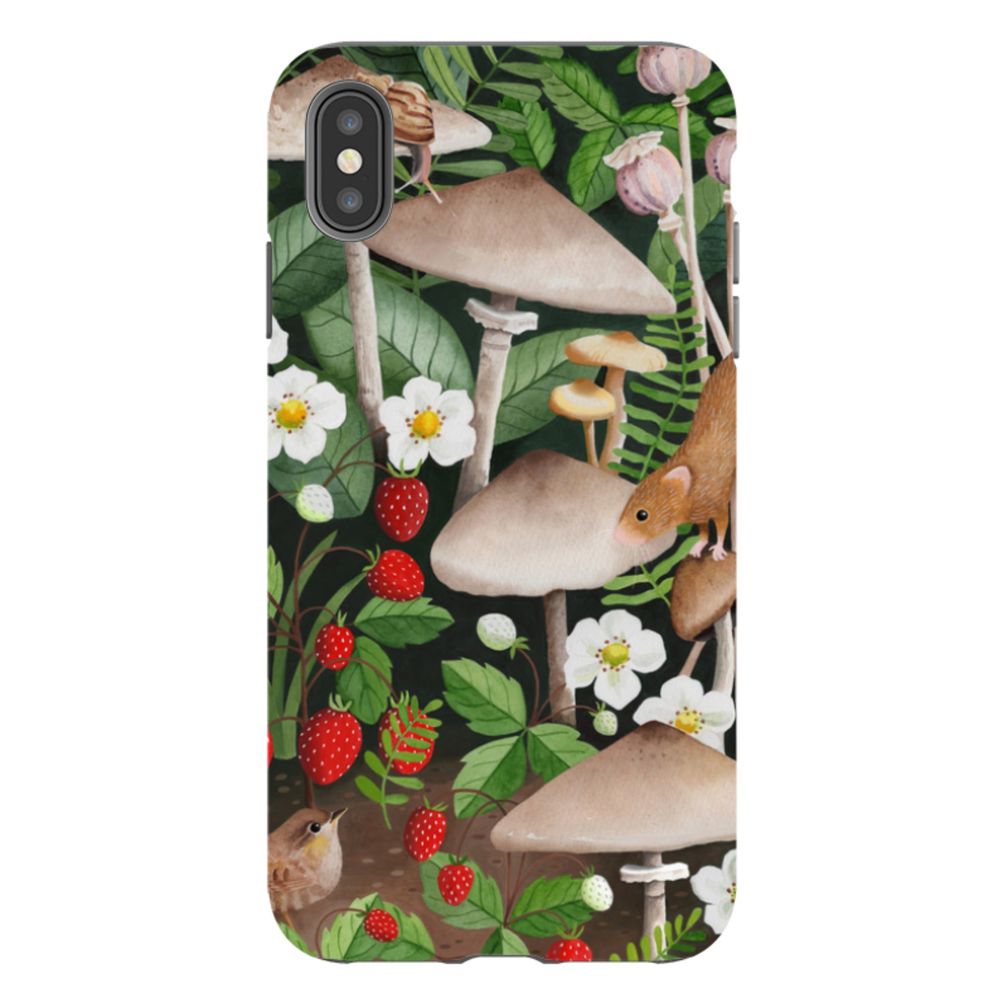 iPhone Tough Case - Strawberry Patch By Bex Parkin