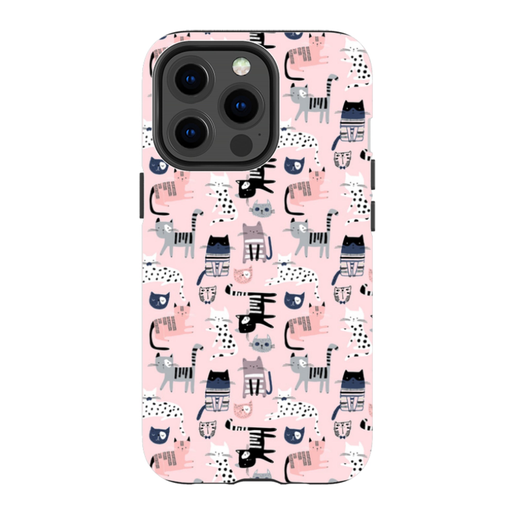 iPhone Tough Case - Cat-titude Pattern