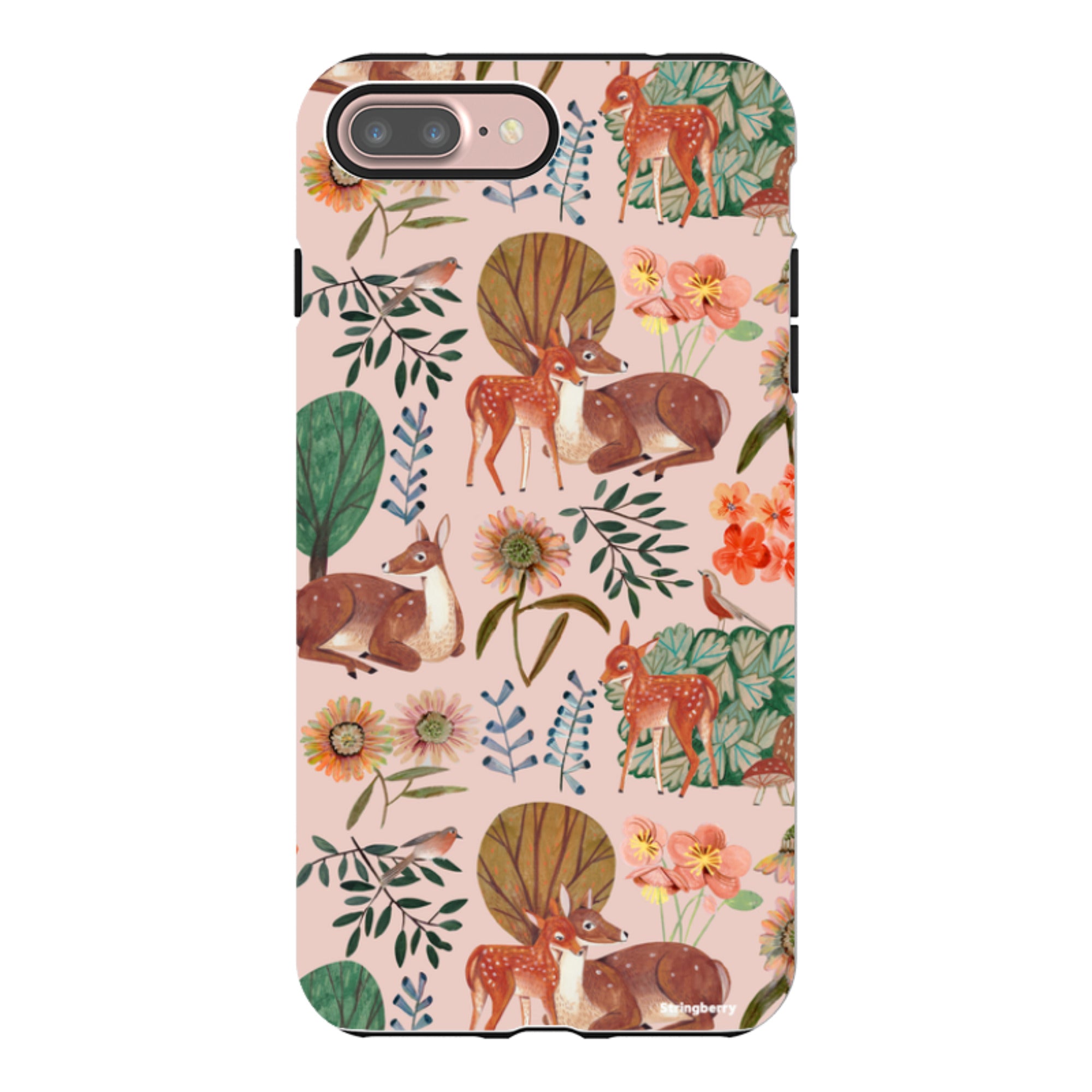 iPhone Tough Case - Deer Pattern By Caroline Bonne Muller