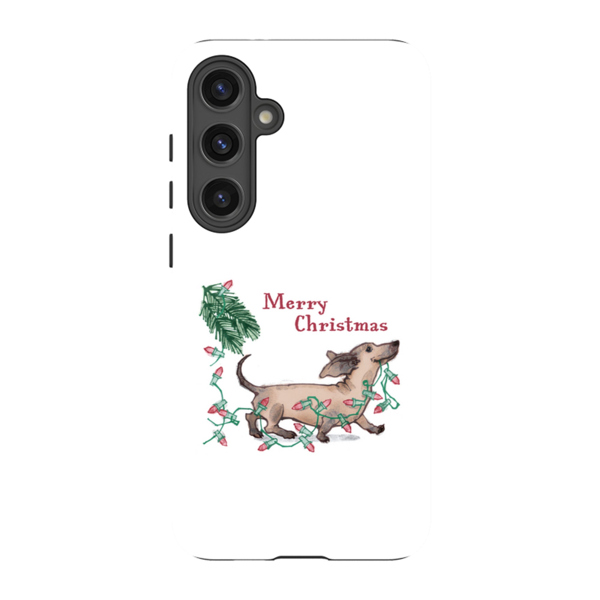 Samsung Tough Case - Christmas Dachshund By Liane Payne
