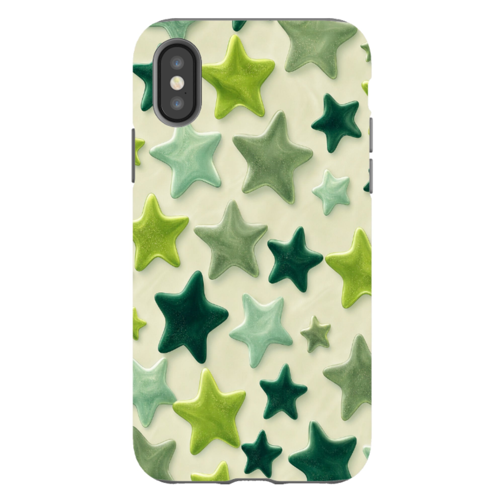 iPhone Tough Case - Sage Green Star