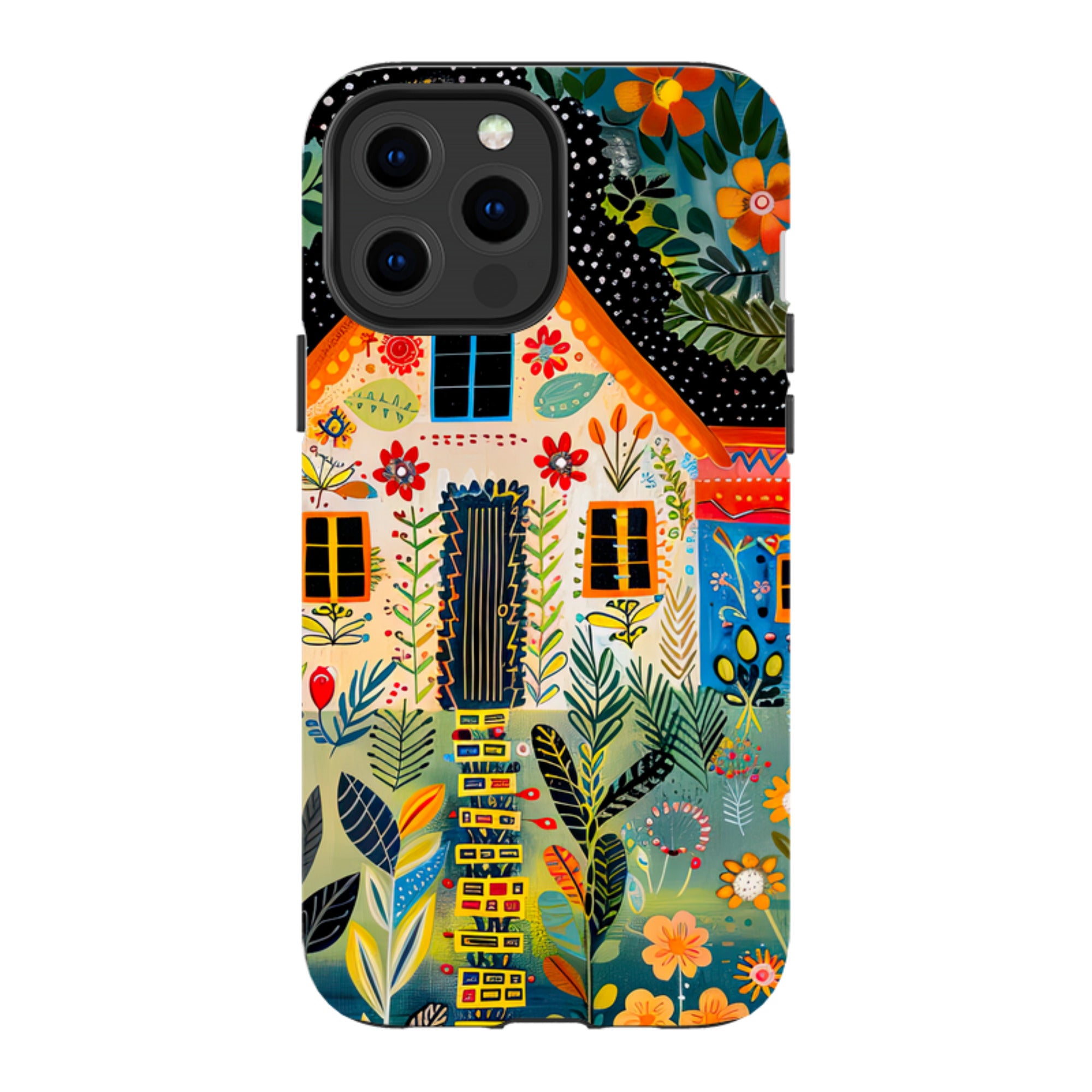 iPhone Case - Folk Art House II