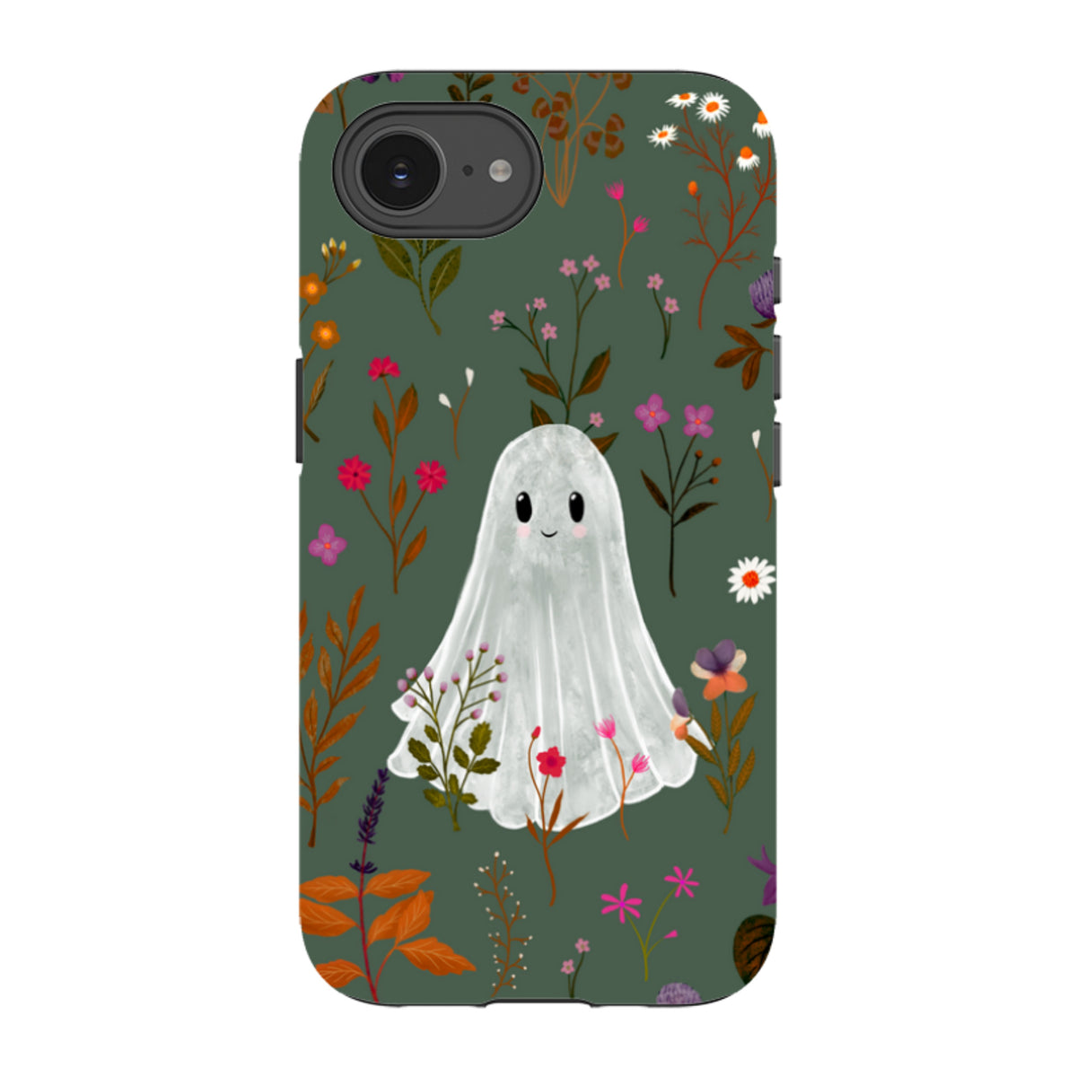 iPhone Tough Case - Ghost in the Garden - Pine Multi By Katherine Quinn