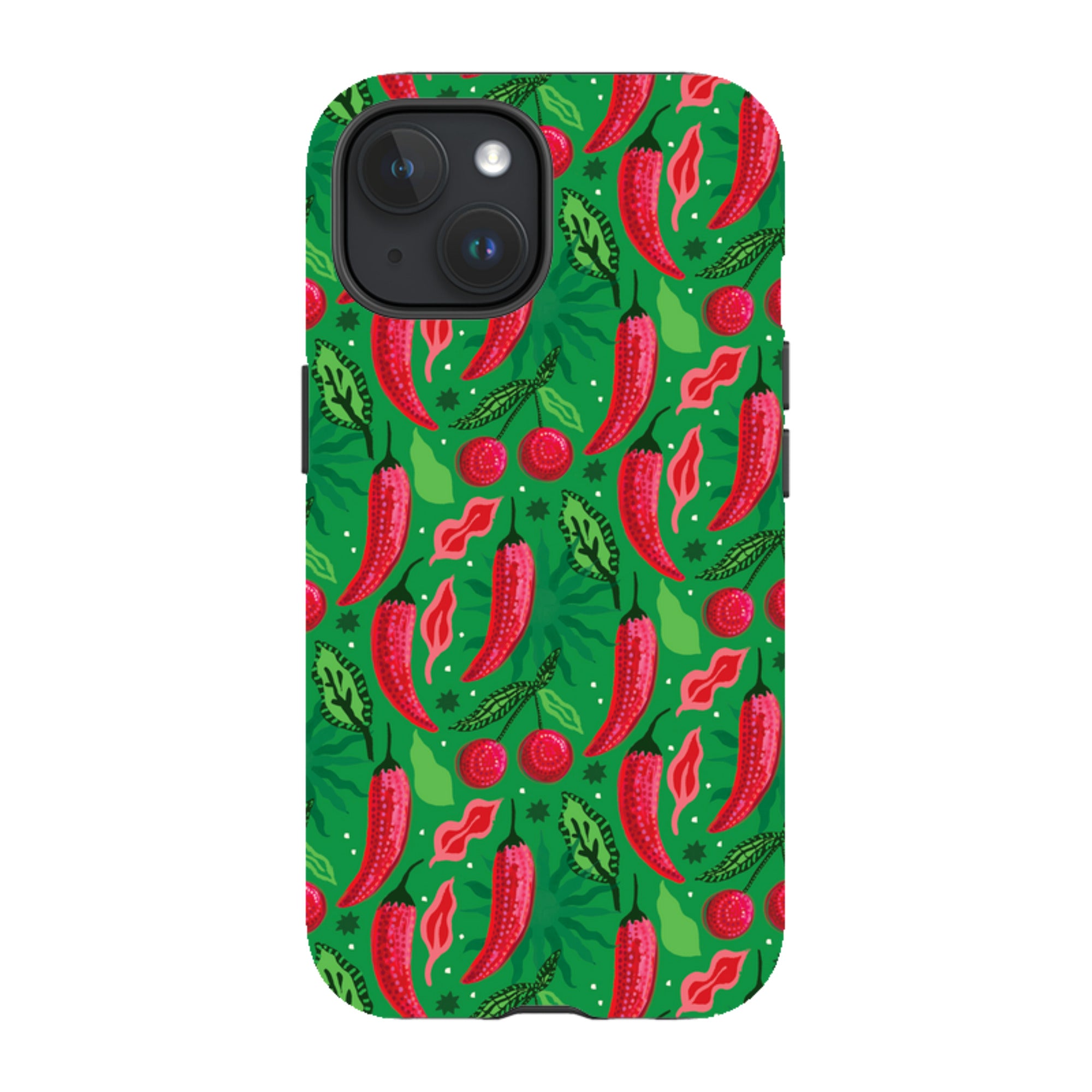 iPhone MagSafe Tough Case - Chilli Cherry By Emma Frances Grant