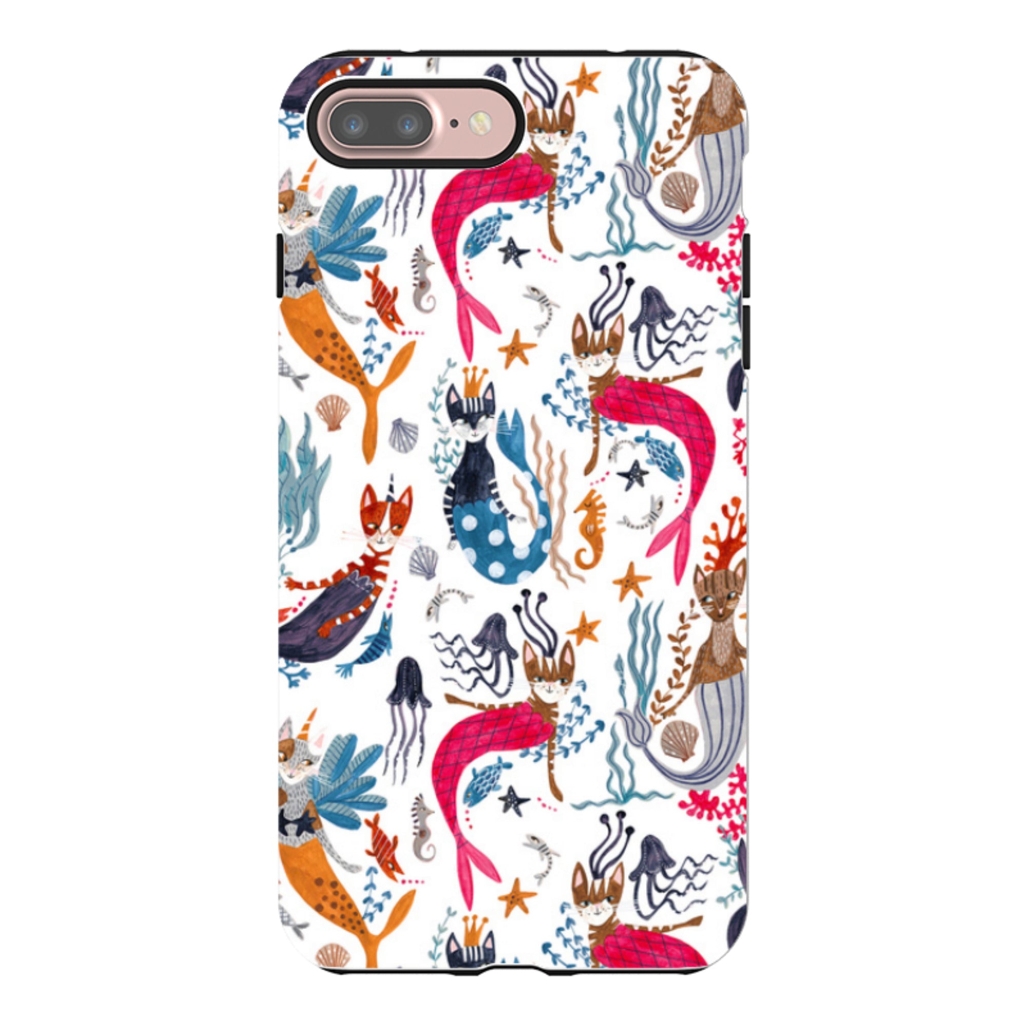 iPhone Tough Case - Cat-Fish By Caroline Bonne Muller