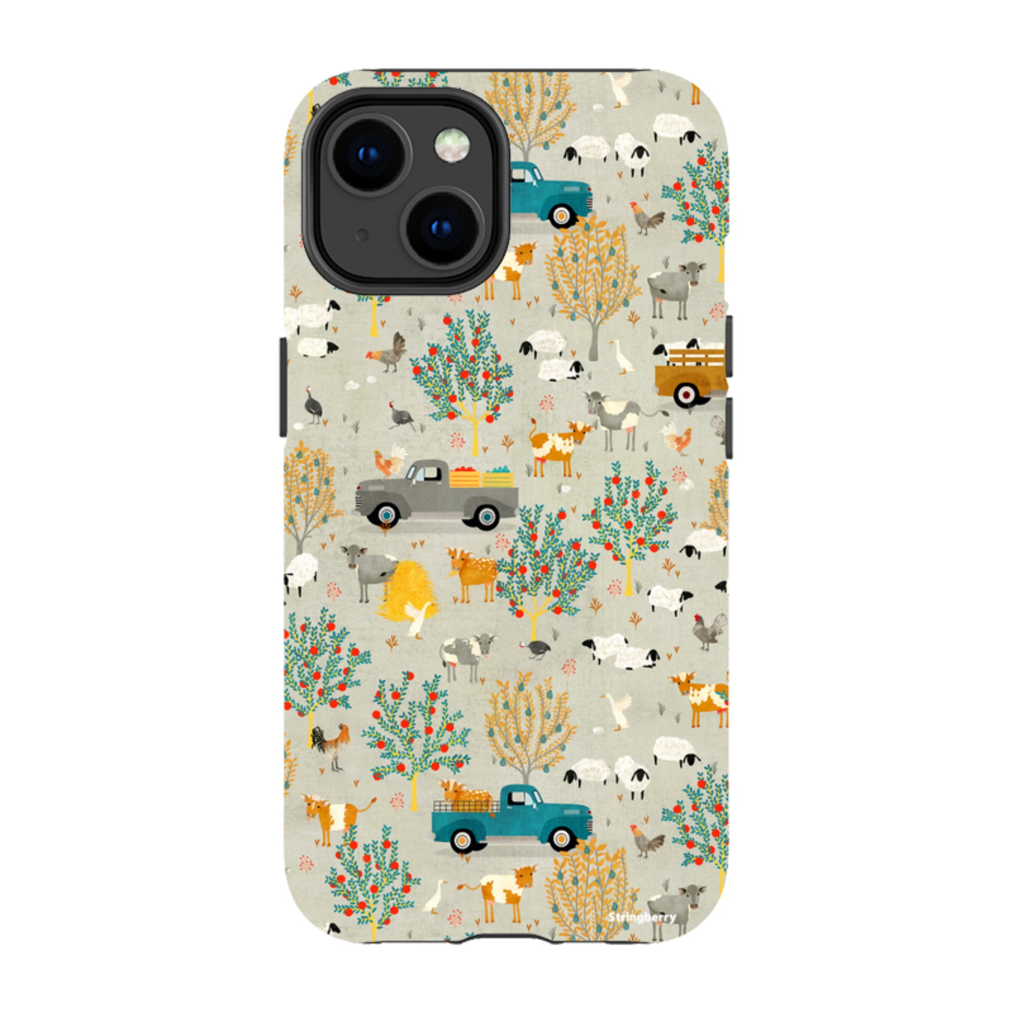 iPhone MagSafe Tough Case -  Farm Life Grey By Katherine Quinn