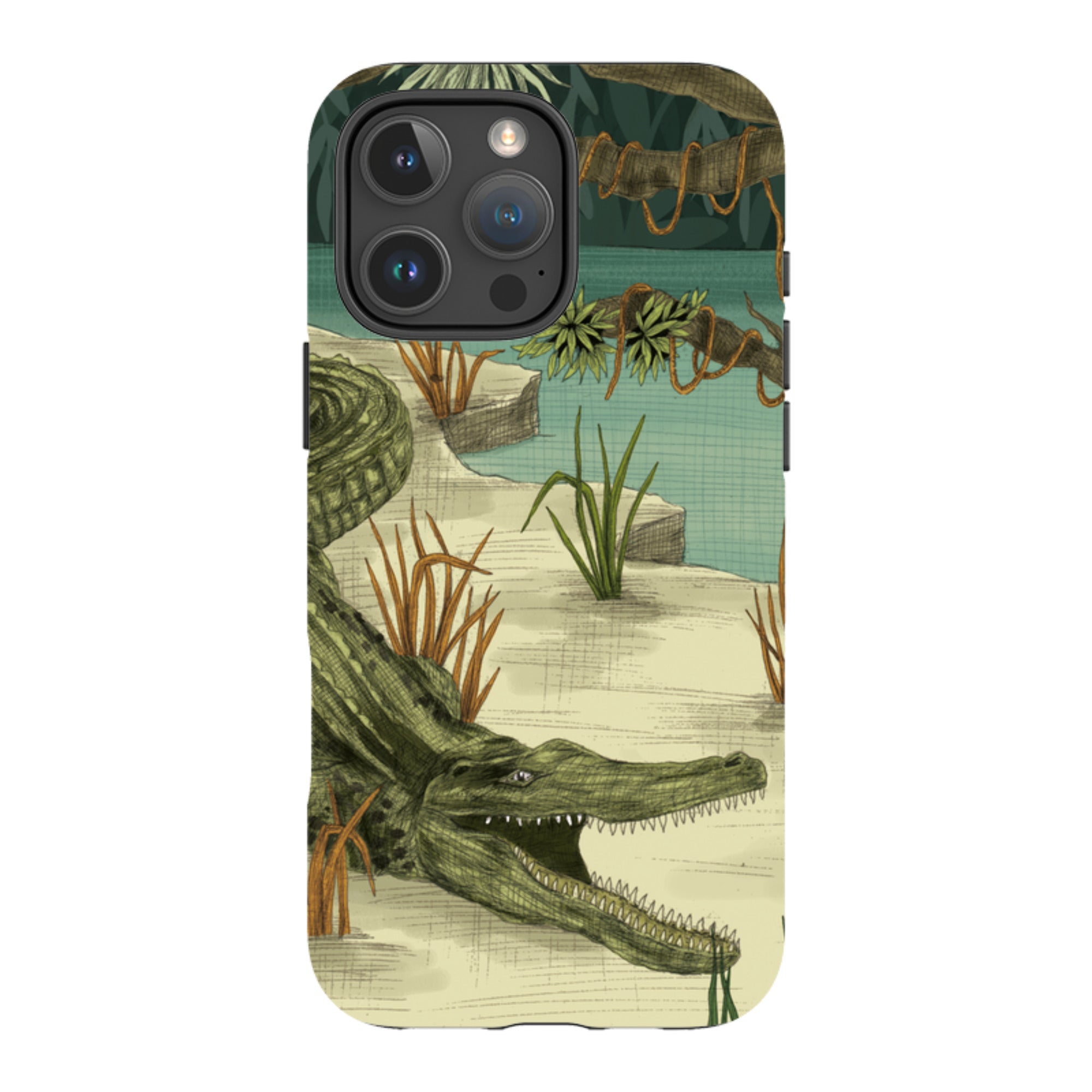 iPhone MagSafe Tough Case -  Crocodile By Jade Mosinski