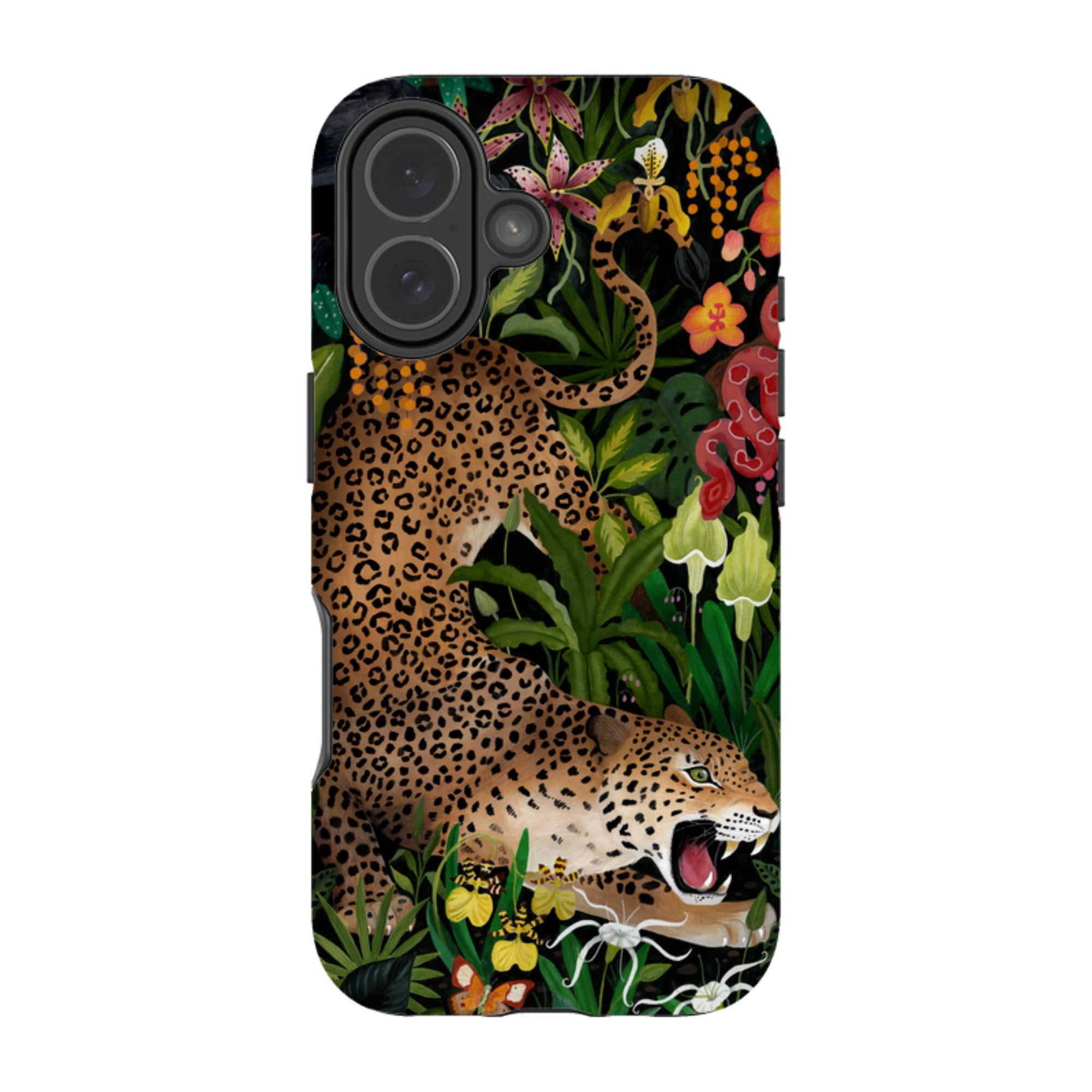 iPhone MagSafe Tough Case -  Roaring Leopard By Bex Parkin