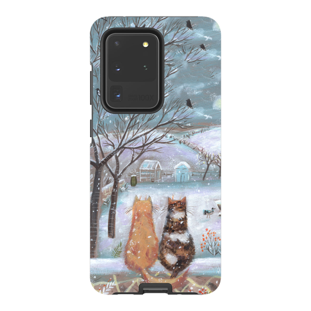 Samsung Tough Case - Winter Cottage Cats By Mary Stubberfield