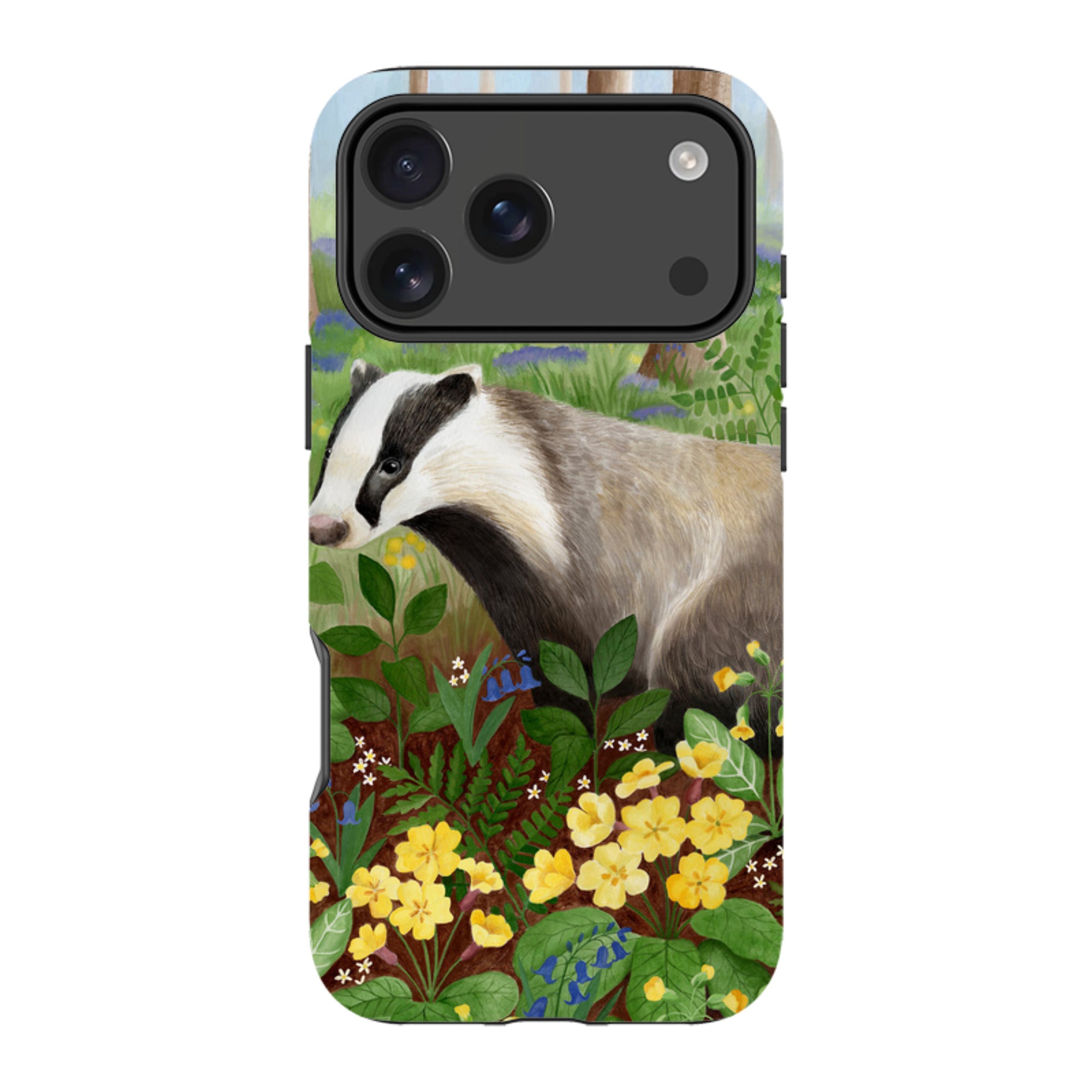iPhone MagSafe Tough Case - Bluebell Badger By Bex Parkin