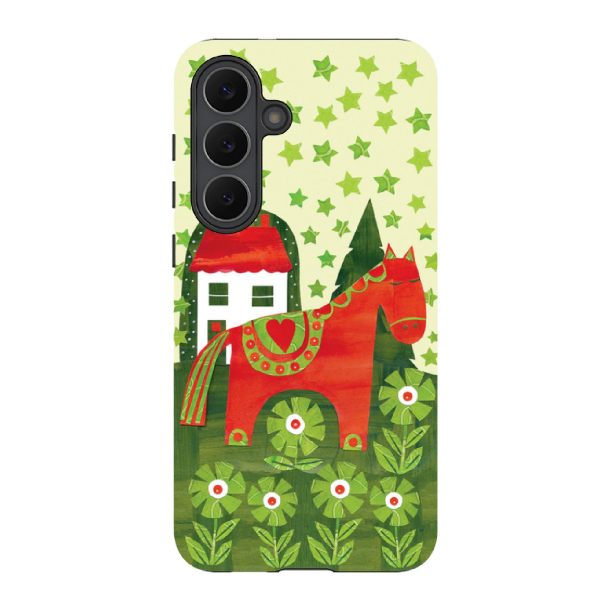 Samsung Tough Case - Red Dala Horse By Tracey English