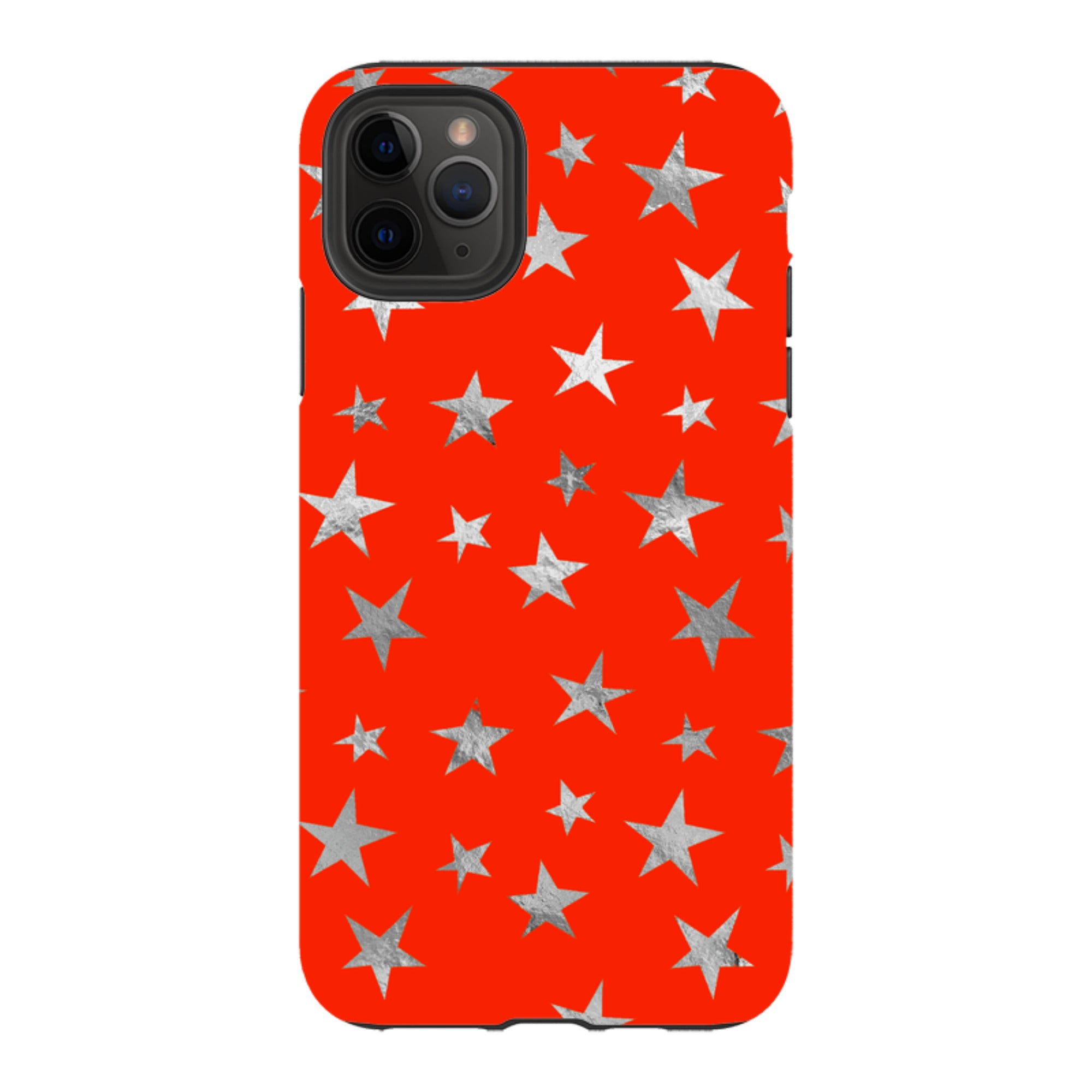 iPhone Tough Case - Red and Silver Stars