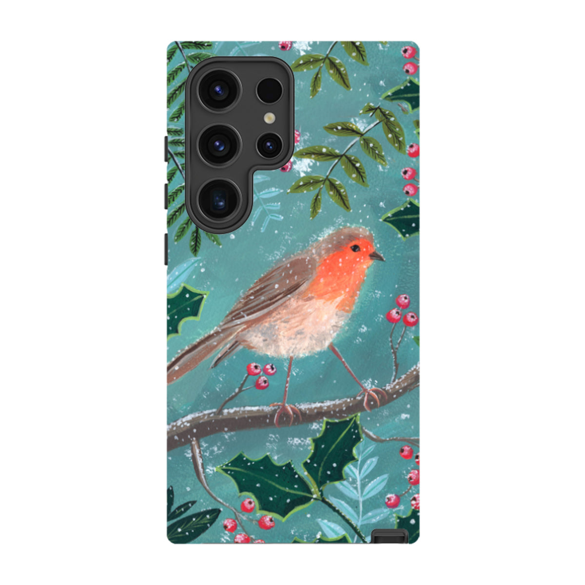 Samsung Tough Case - Christmas Robin By Mary Stubberfield