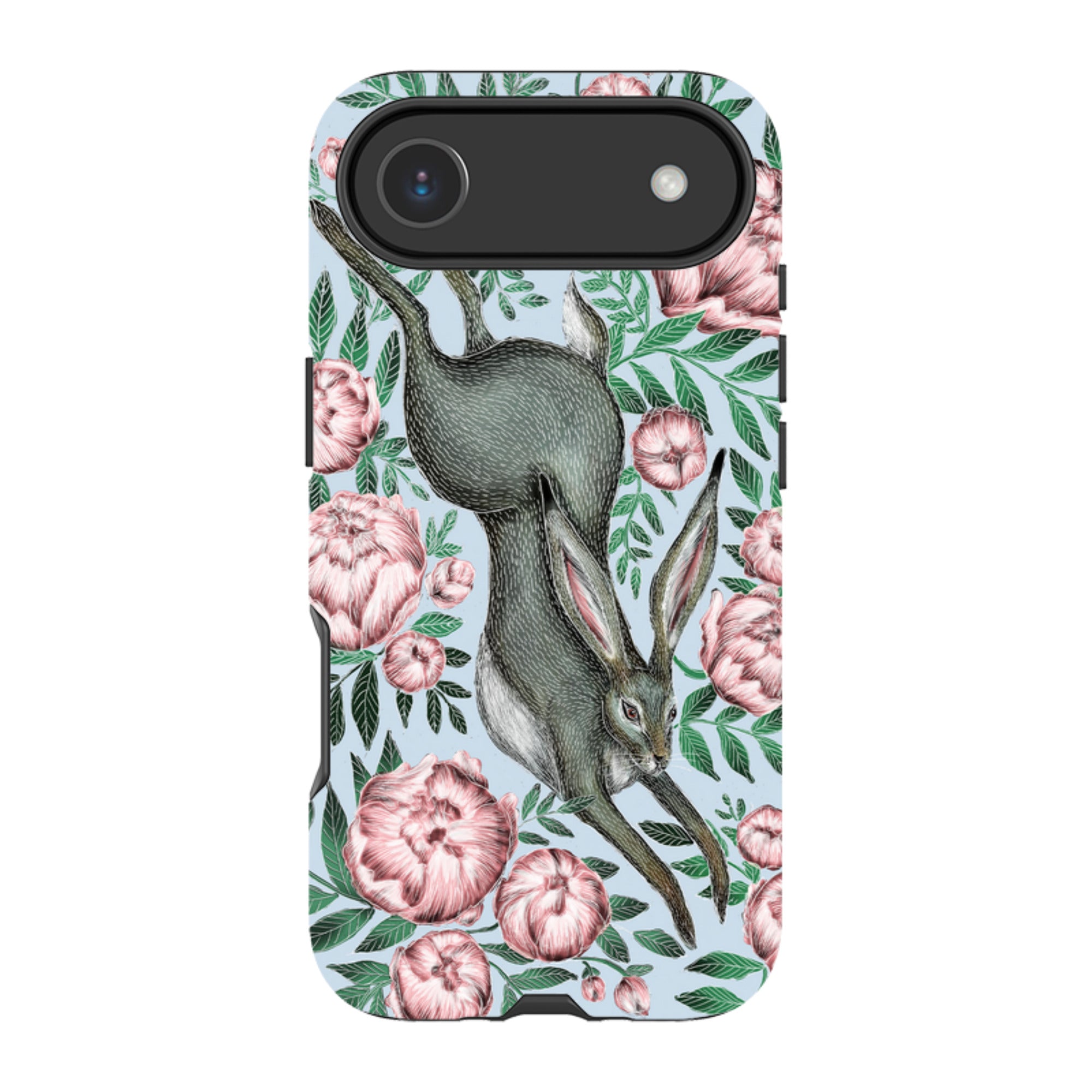 iPhone MagSafe Tough Case - Hare and Peonies By Catherine Rowe