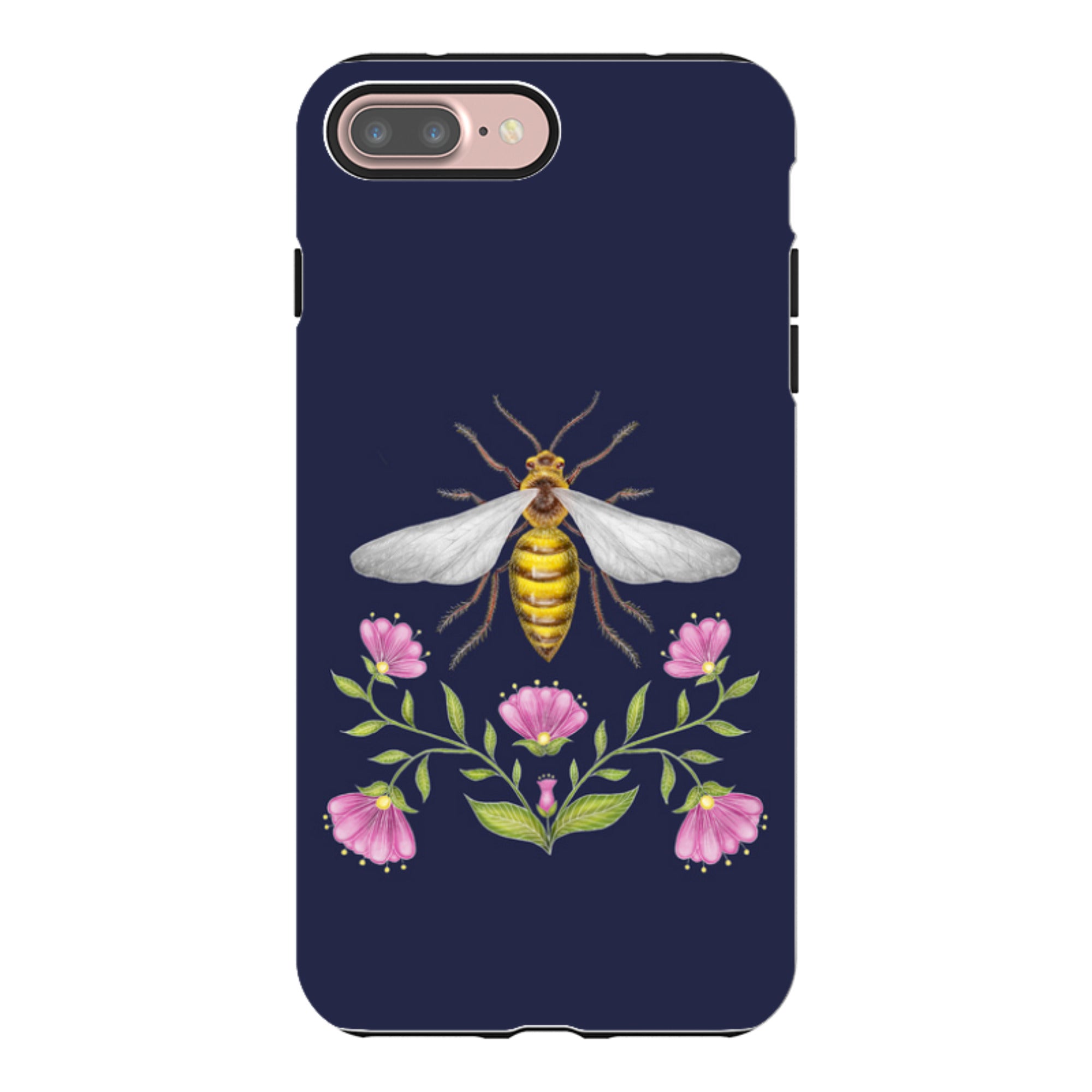 iPhone Tough Case - Wings Of Freedom Navy By Catherine Rowe