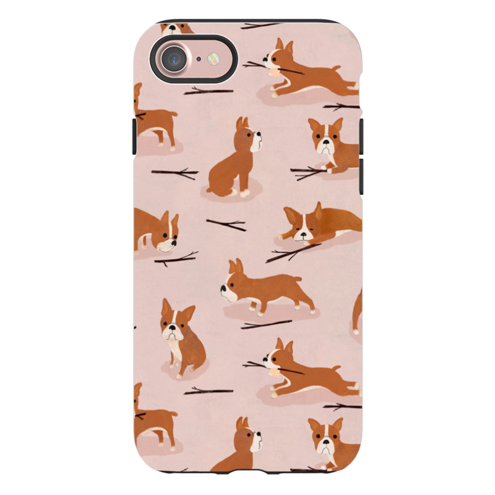 iPhone Tough Case - Boston Terrier By Katherine Quinn