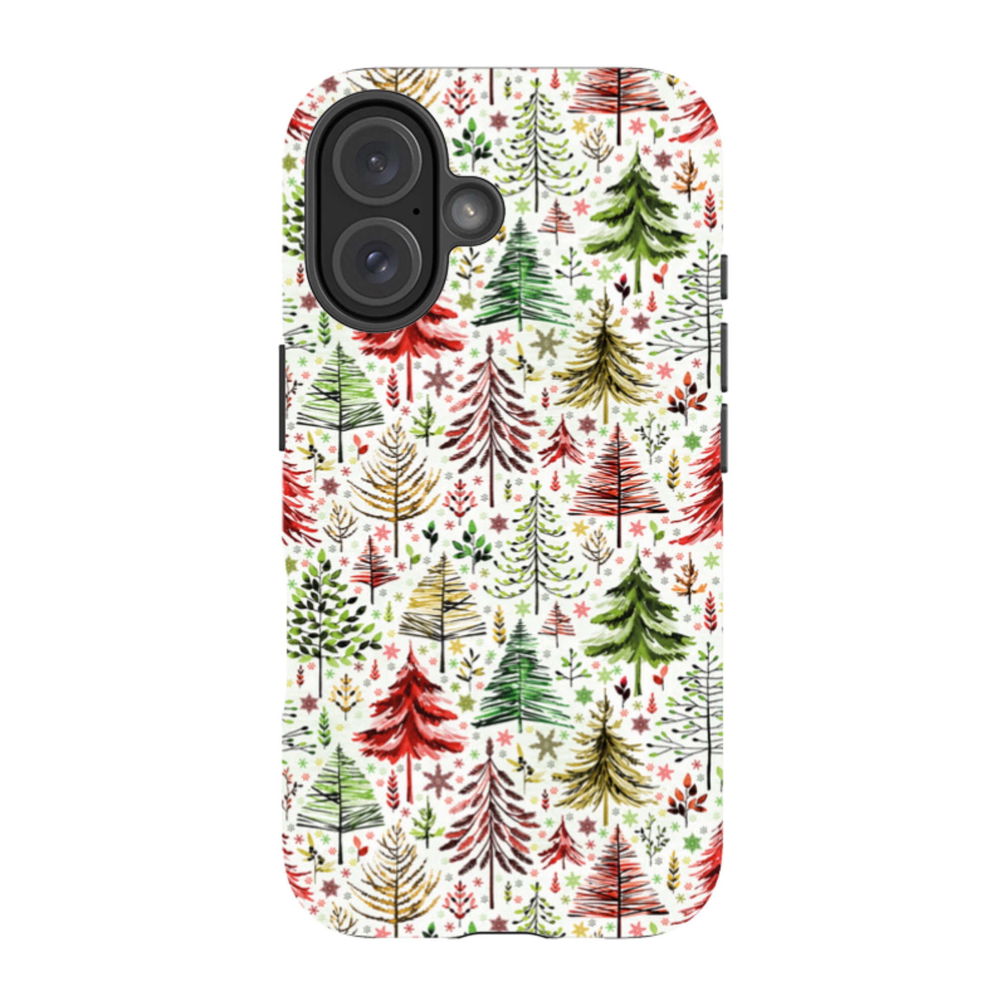 iPhone Tough Case - Xmas Trees By Elisabeth Haager