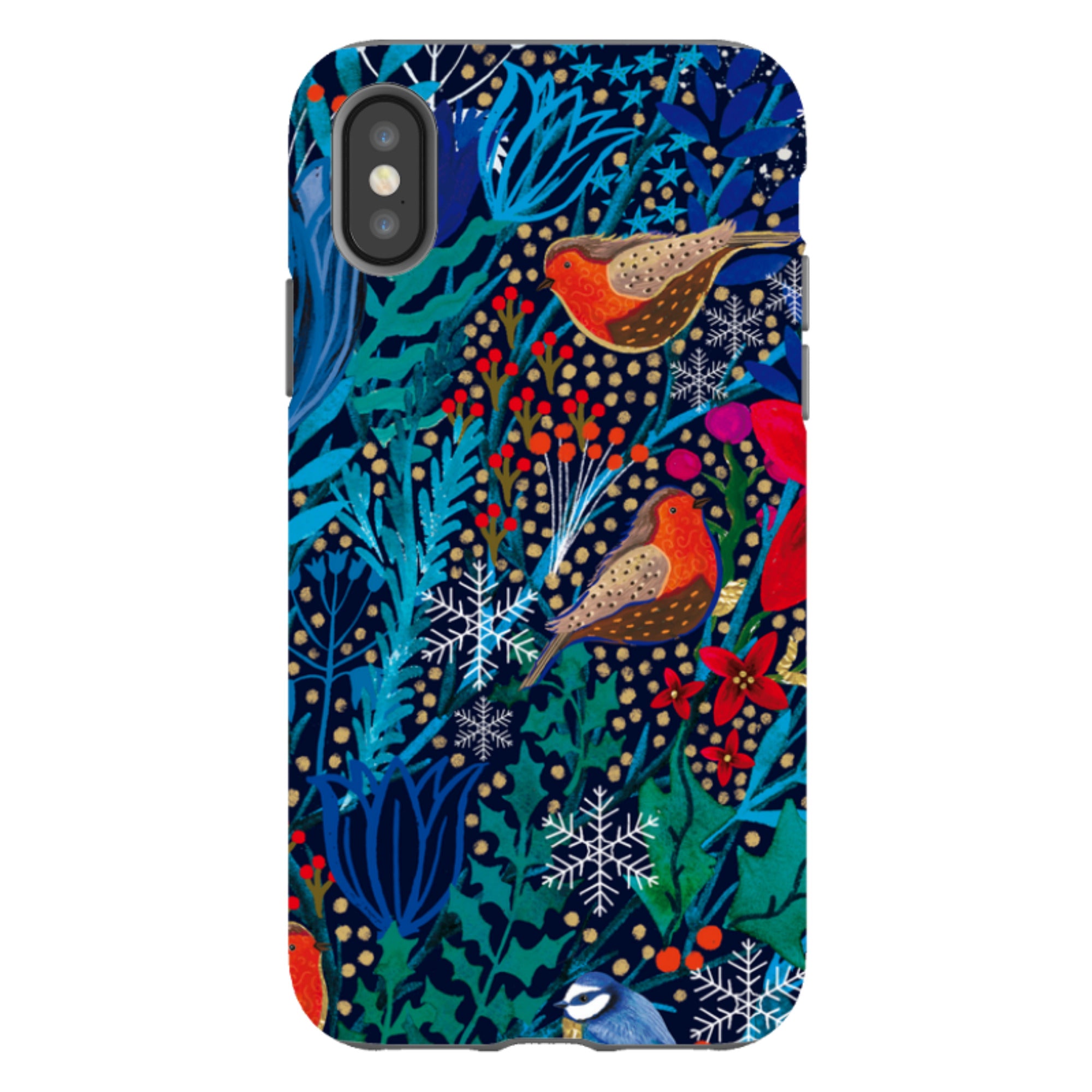 iPhone Tough Case - Xmas Robin III By Emma Frances Grant
