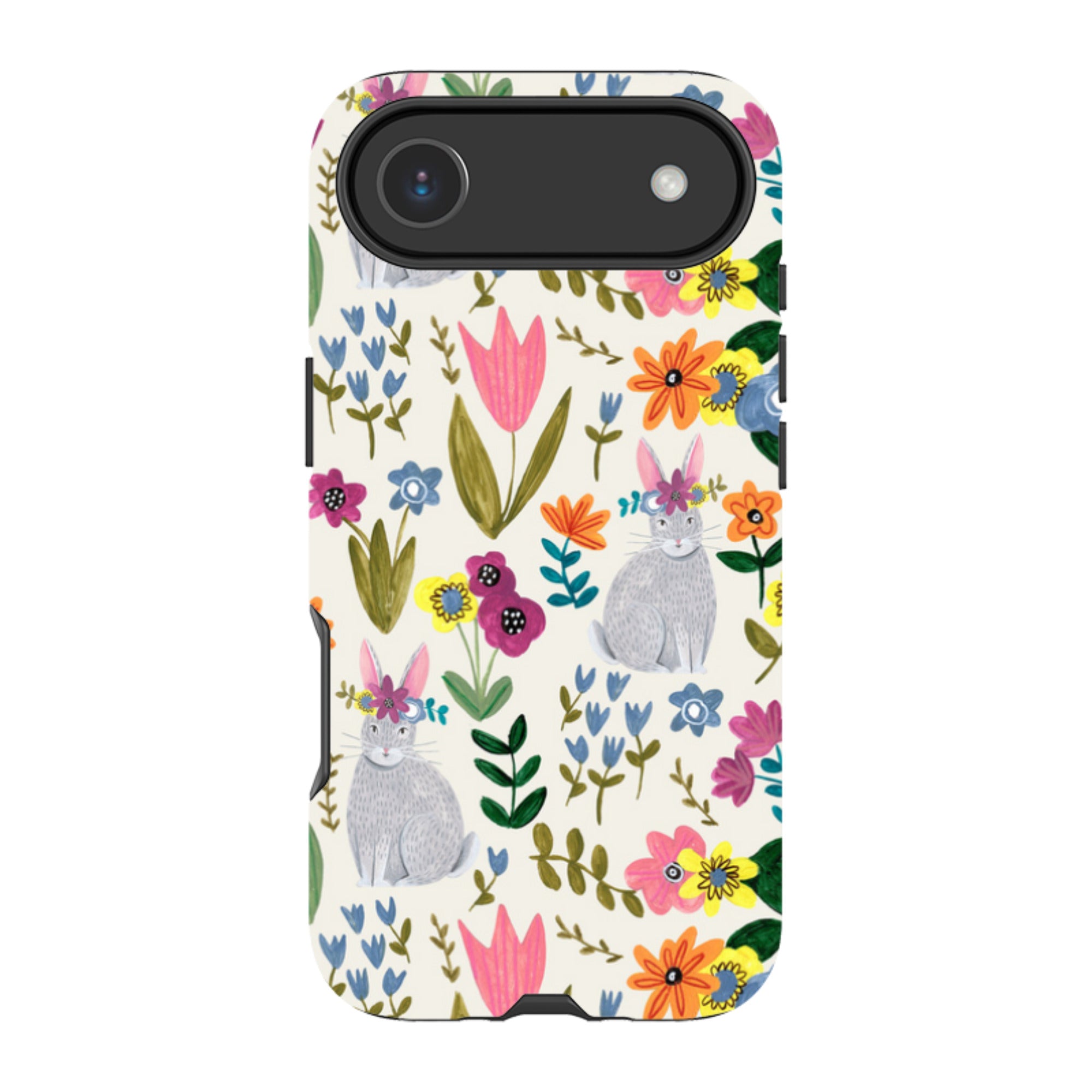 iPhone Tough Case - Rabbit Floral By Caroline Bonne Muller