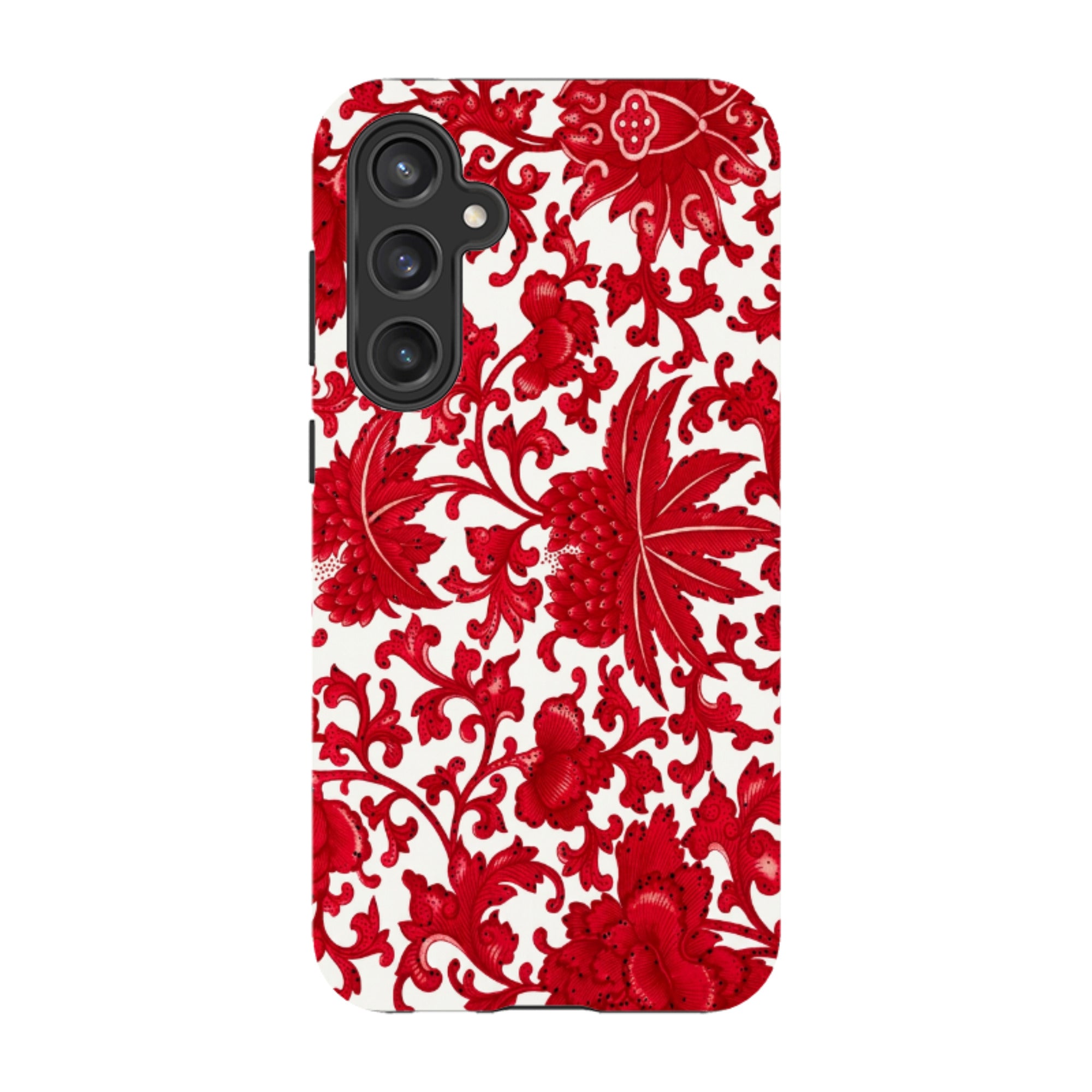 Samsung Tough Case - Red Chinoiserie Floral