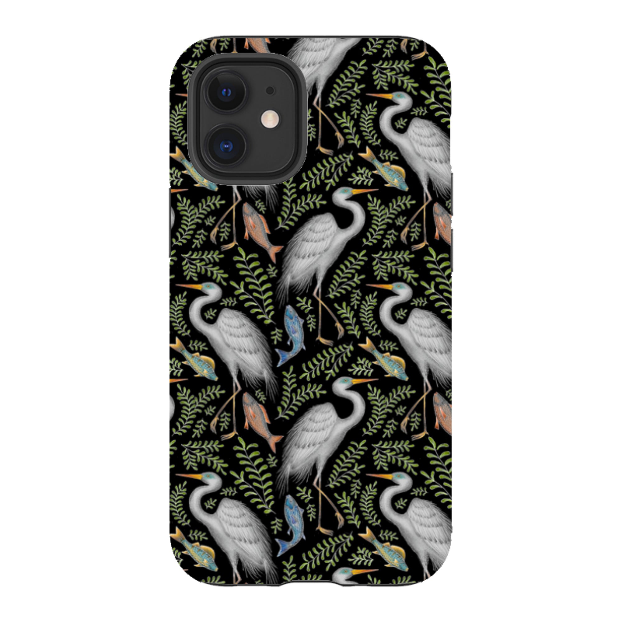 iPhone Tough Case - Egret Pattern By Catherine Rowe