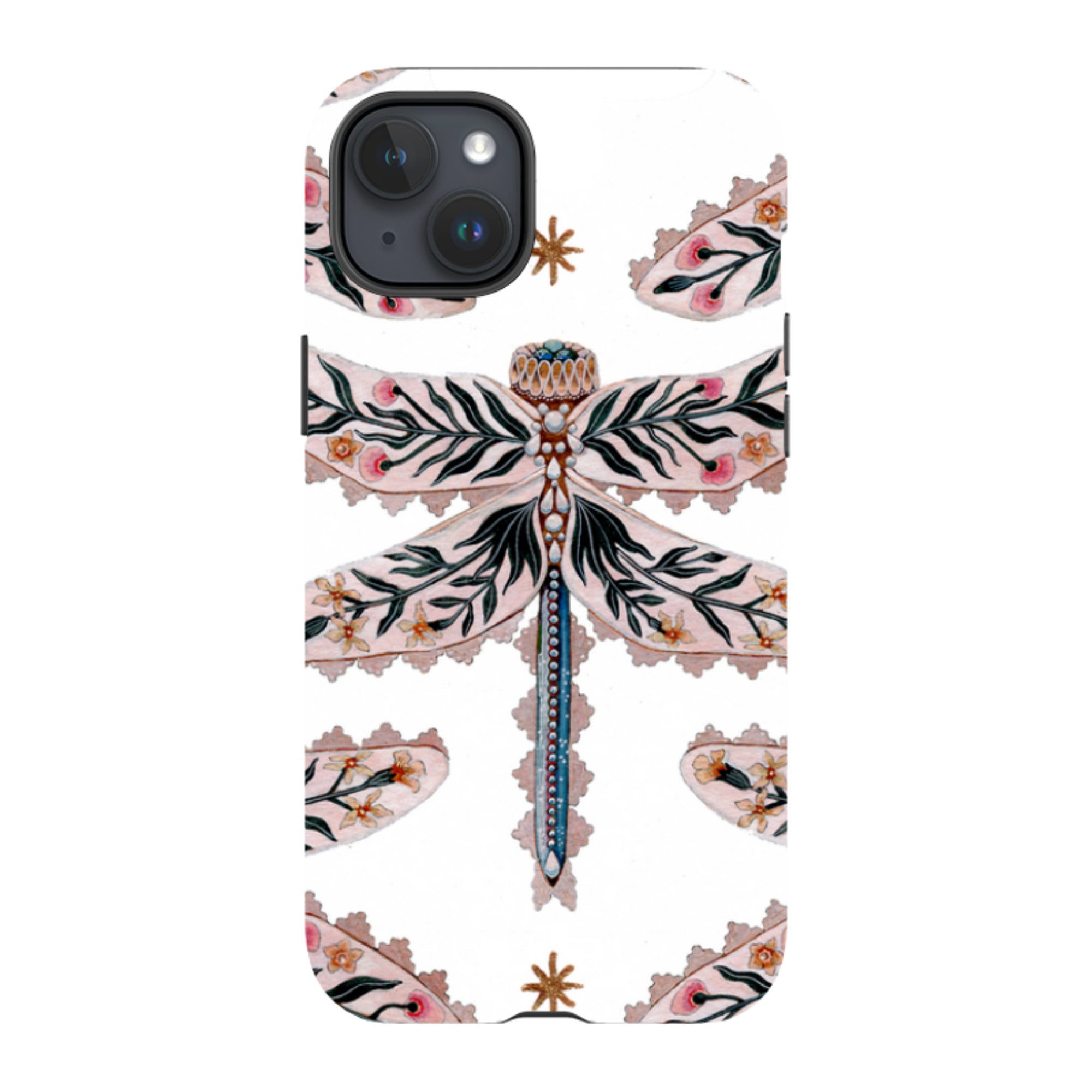 iPhone MagSafe Tough Case -  Dragonfly Pattern By Maria Matos