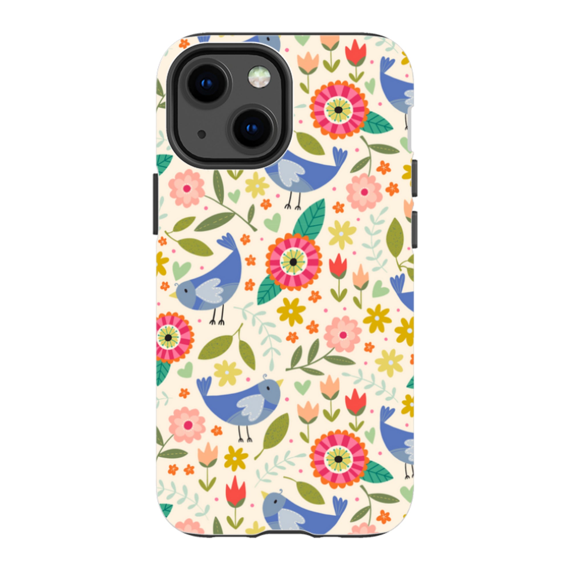iPhone Tough Case - Bird Pattern I By Suzy Taylor