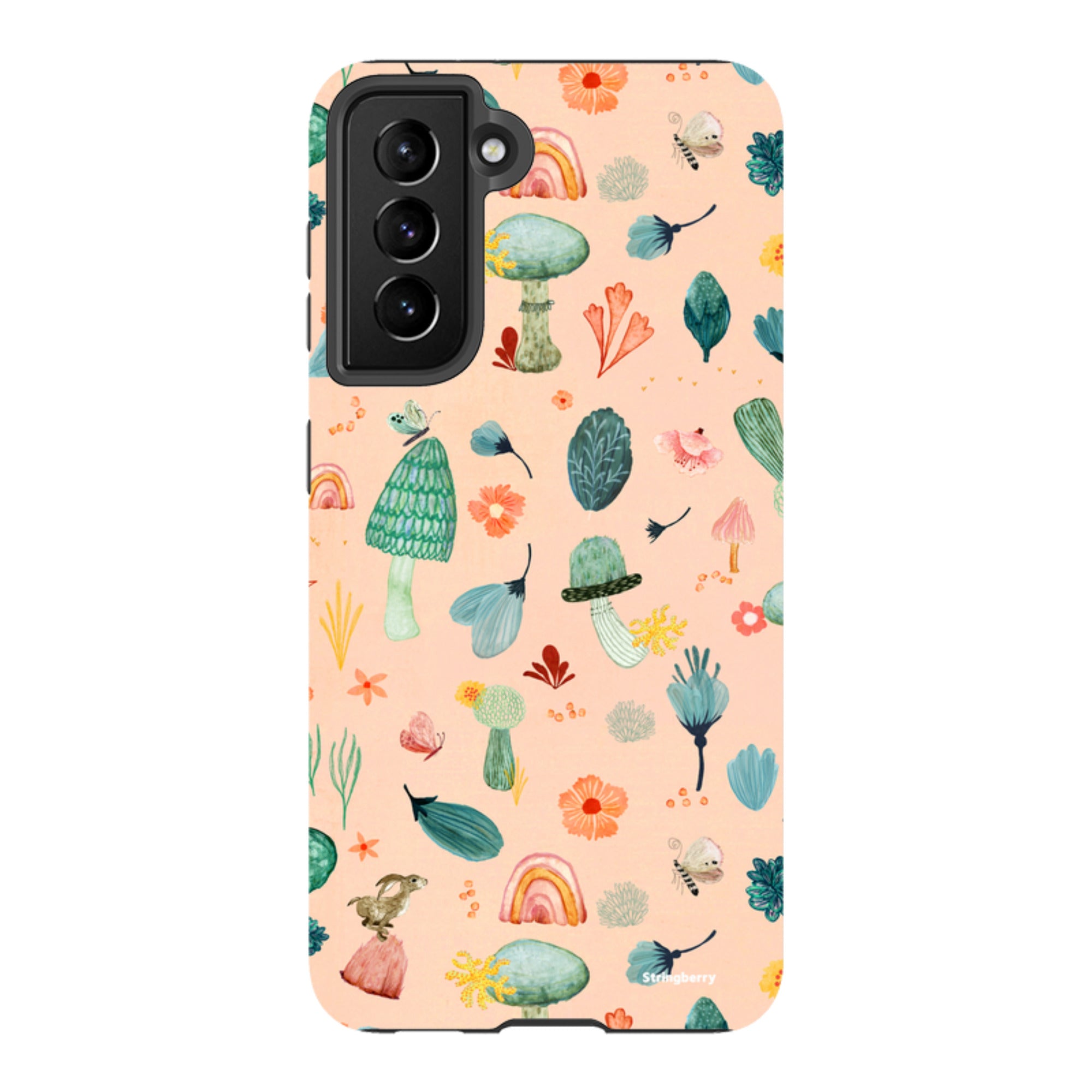 Samsung Tough Case - Mushroom World Pink By Katherine Quinn