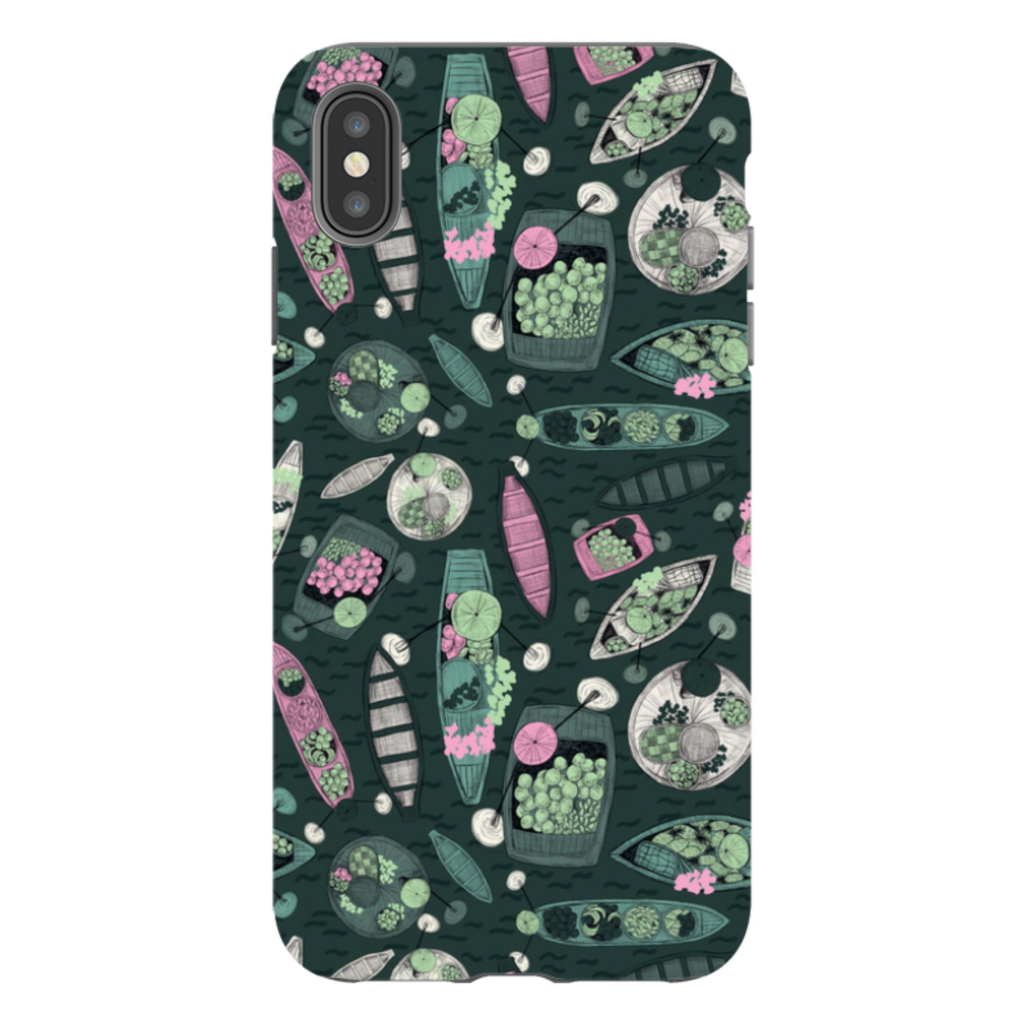 iPhone Tough Case - Floating Markets A By Jade Mosinski