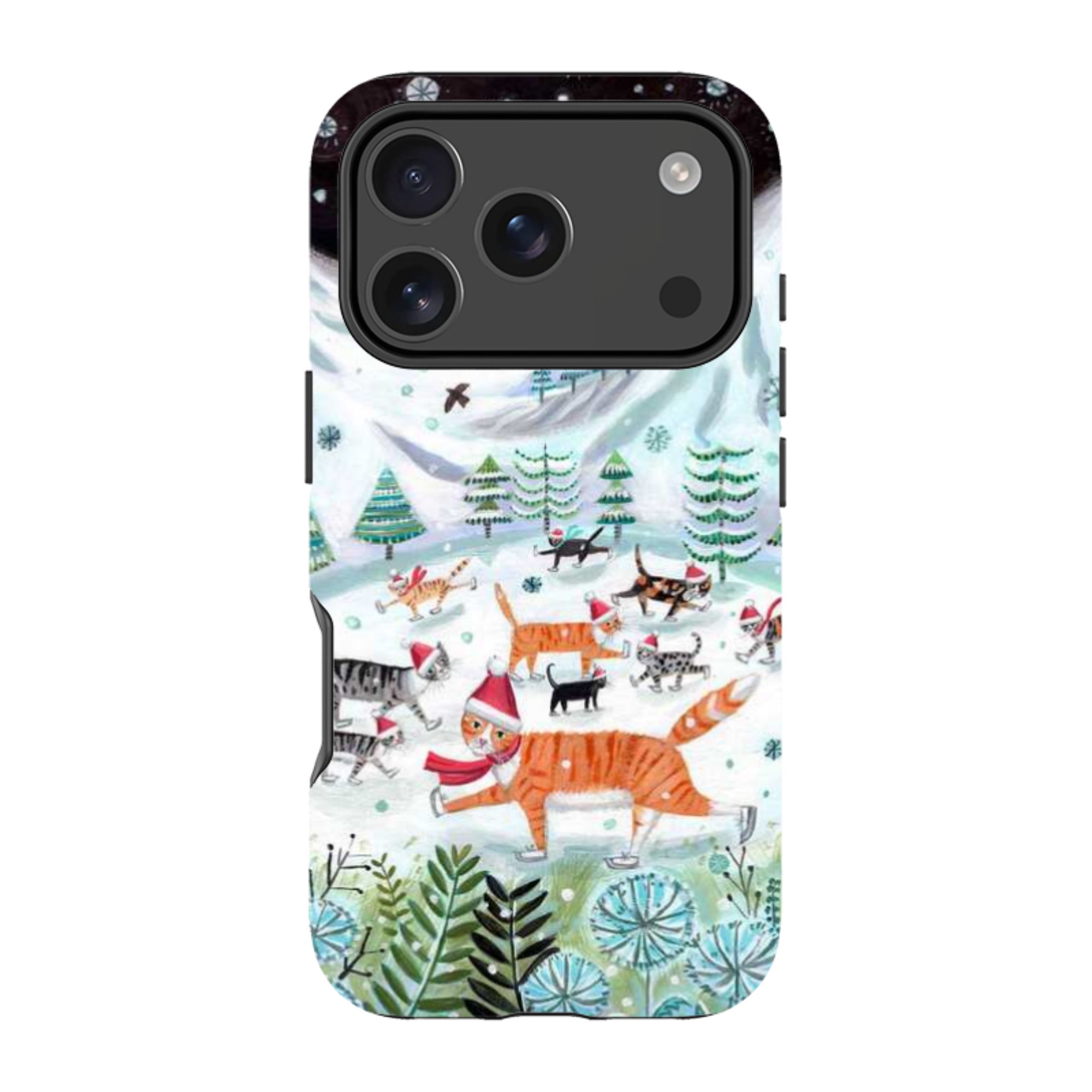 iPhone Tough Case - Cats On Ice By Mary Stubberfield