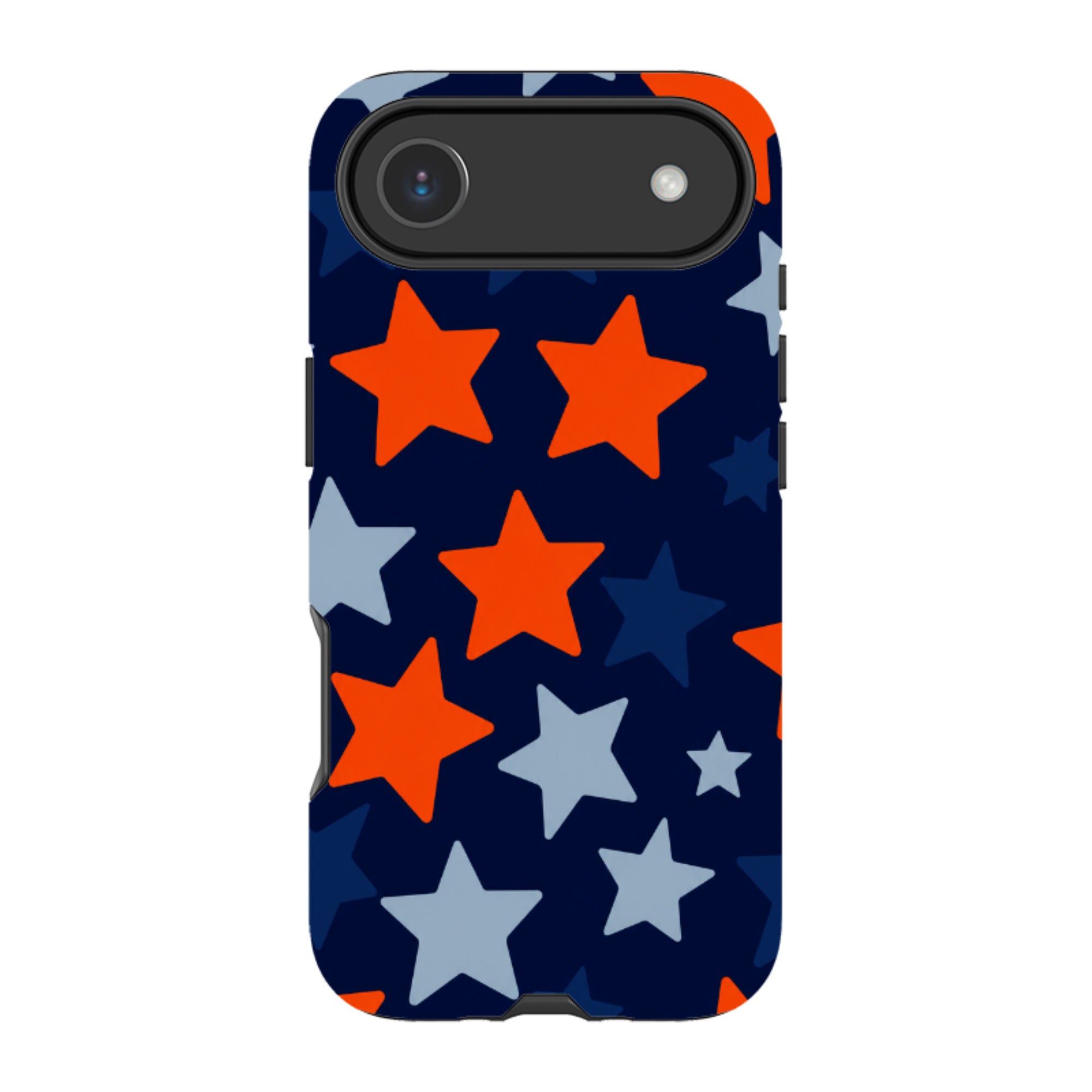 iPhone Tough Case - Navy Blue & Orange Star