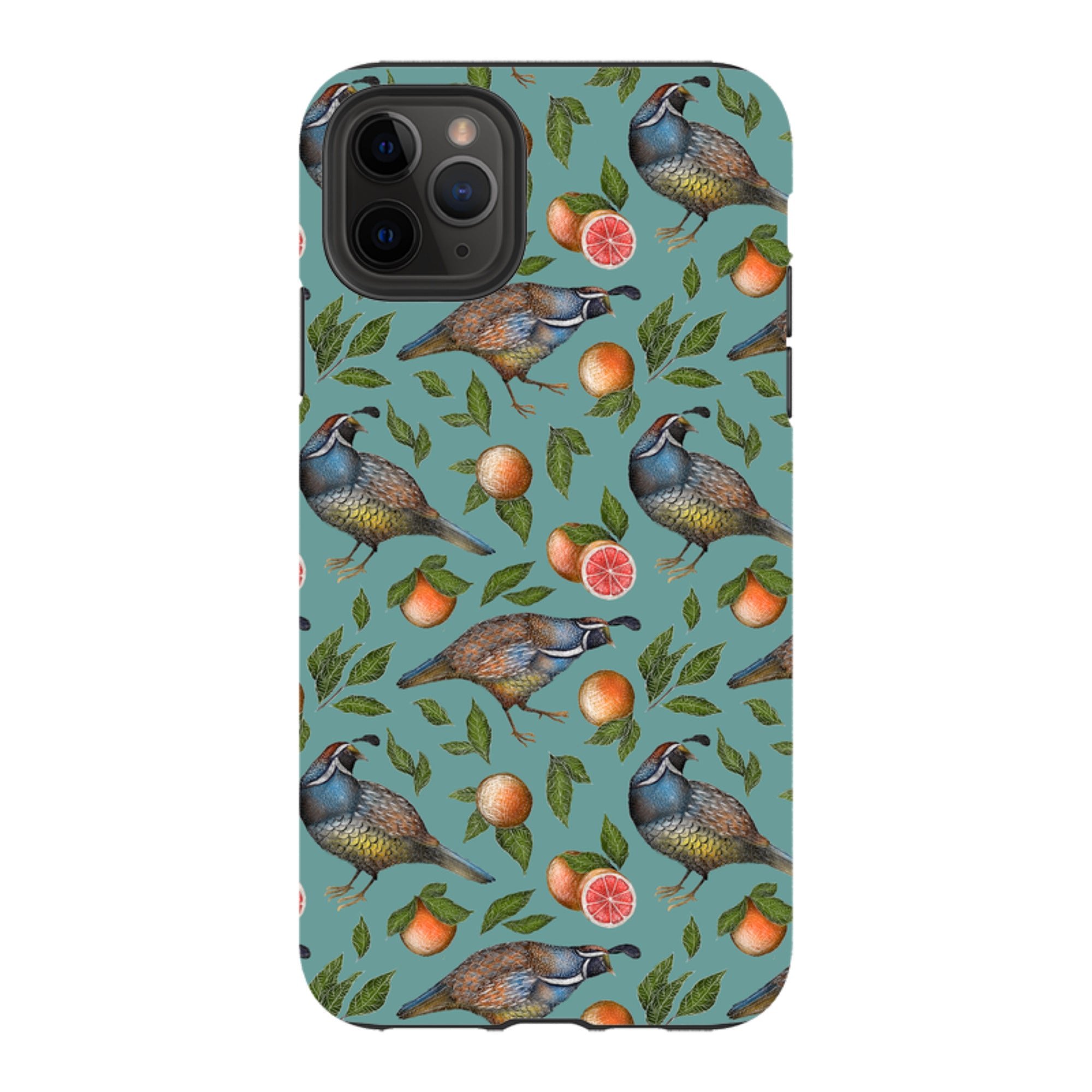 iPhone Tough Case - Quails Pattern By Catherine Rowe