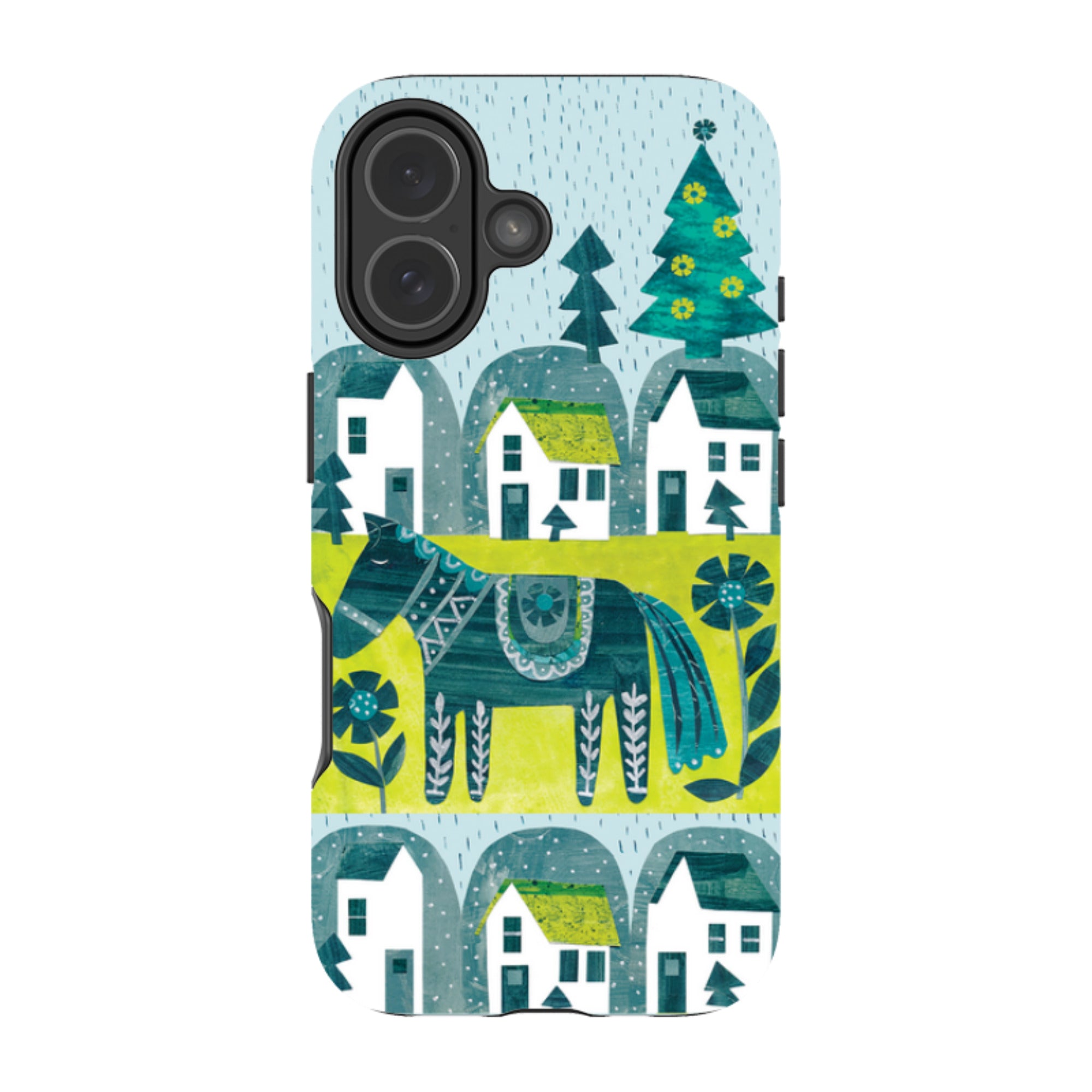 iPhone MagSafe Tough Case - Winter Dala House By Tracey English