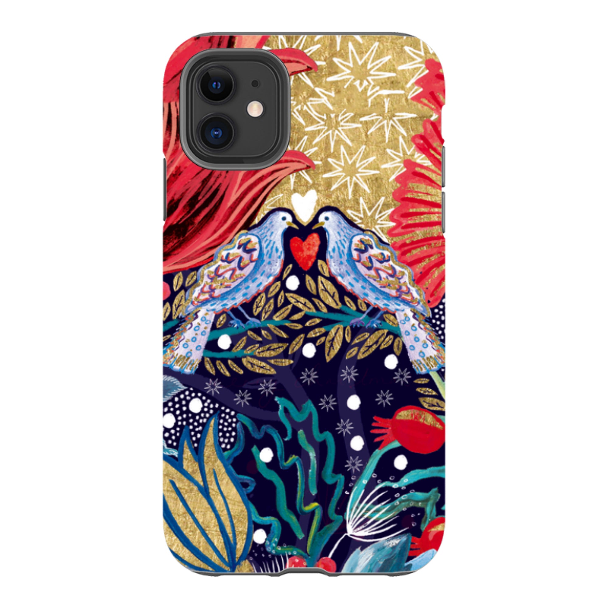iPhone Tough Case - Turtle Doves By Emma Frances Grant