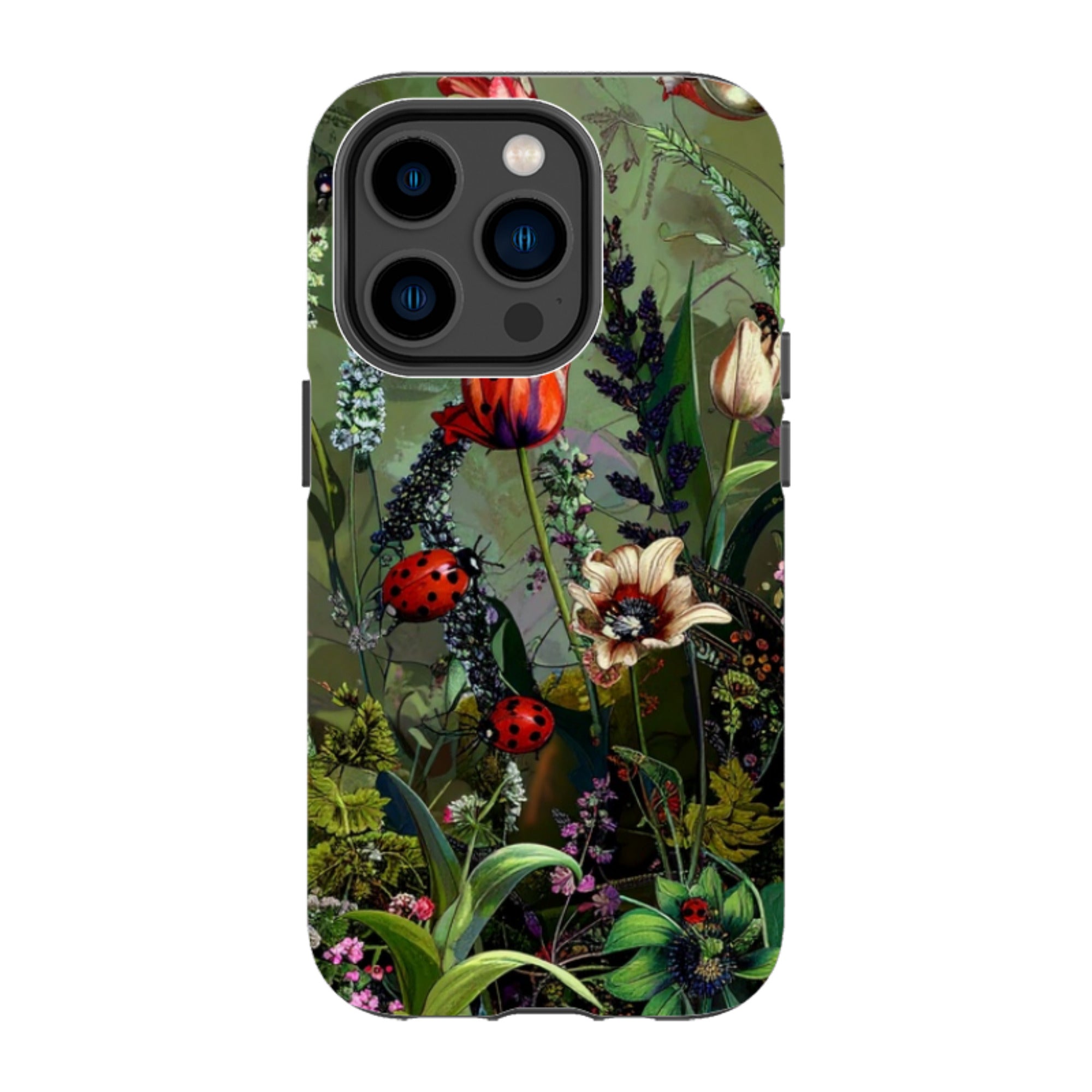 iPhone Tough Case - Green Vyne Ladybirds