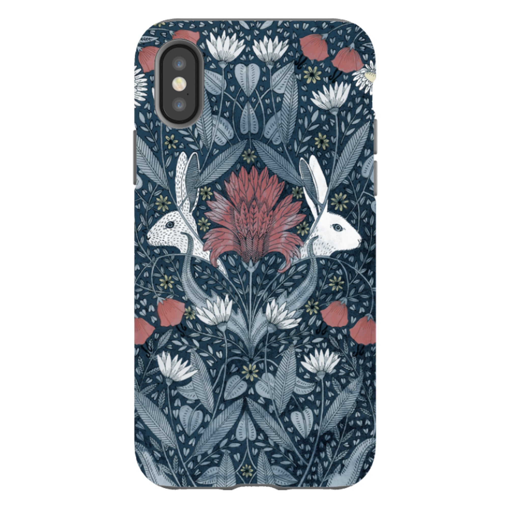 iPhone Tough Case - Two Rabbits By Maria Matos