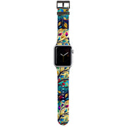 Teal Leaves Apple Watch Strap