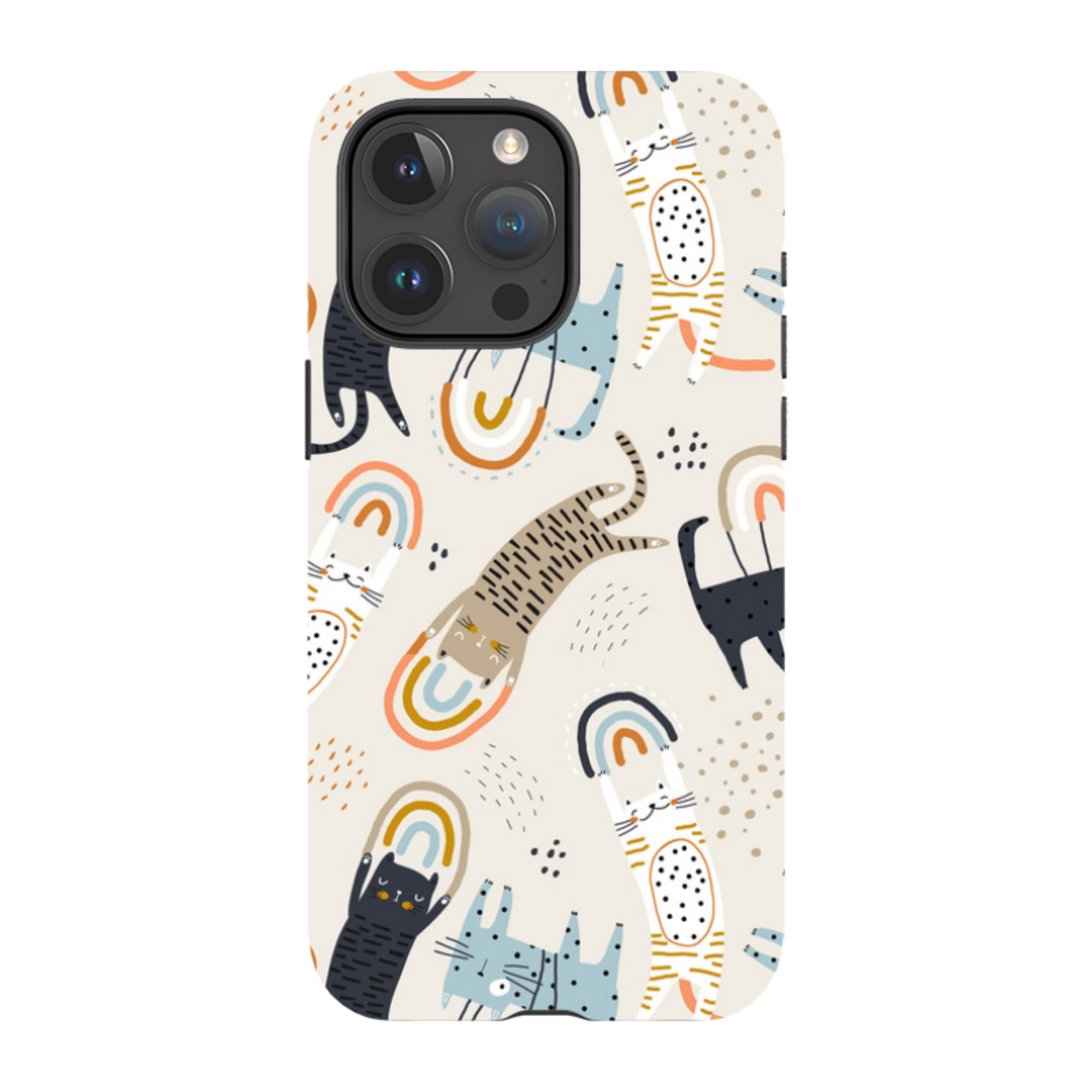 iPhone MagSafe Tough Case - Rainbow Cats
