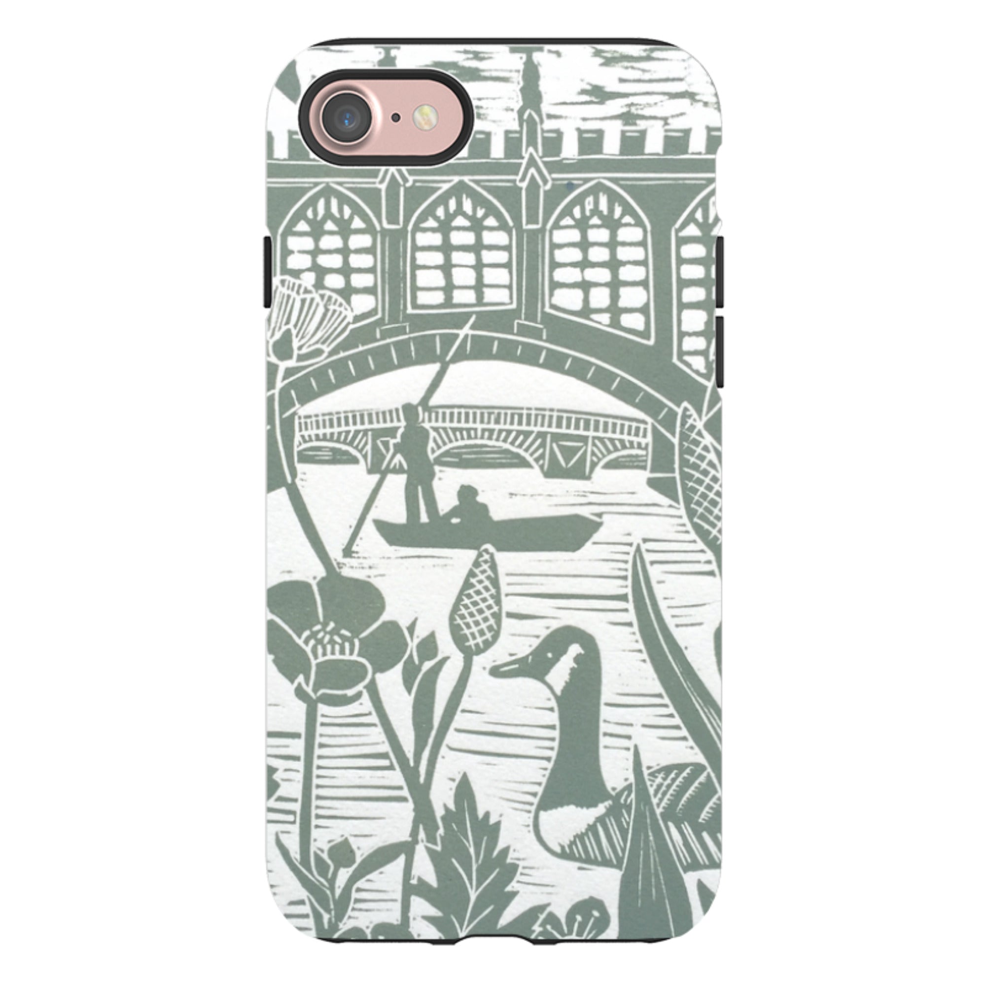 iPhone Tough Case - Punting At Cambridge By Kate Heiss