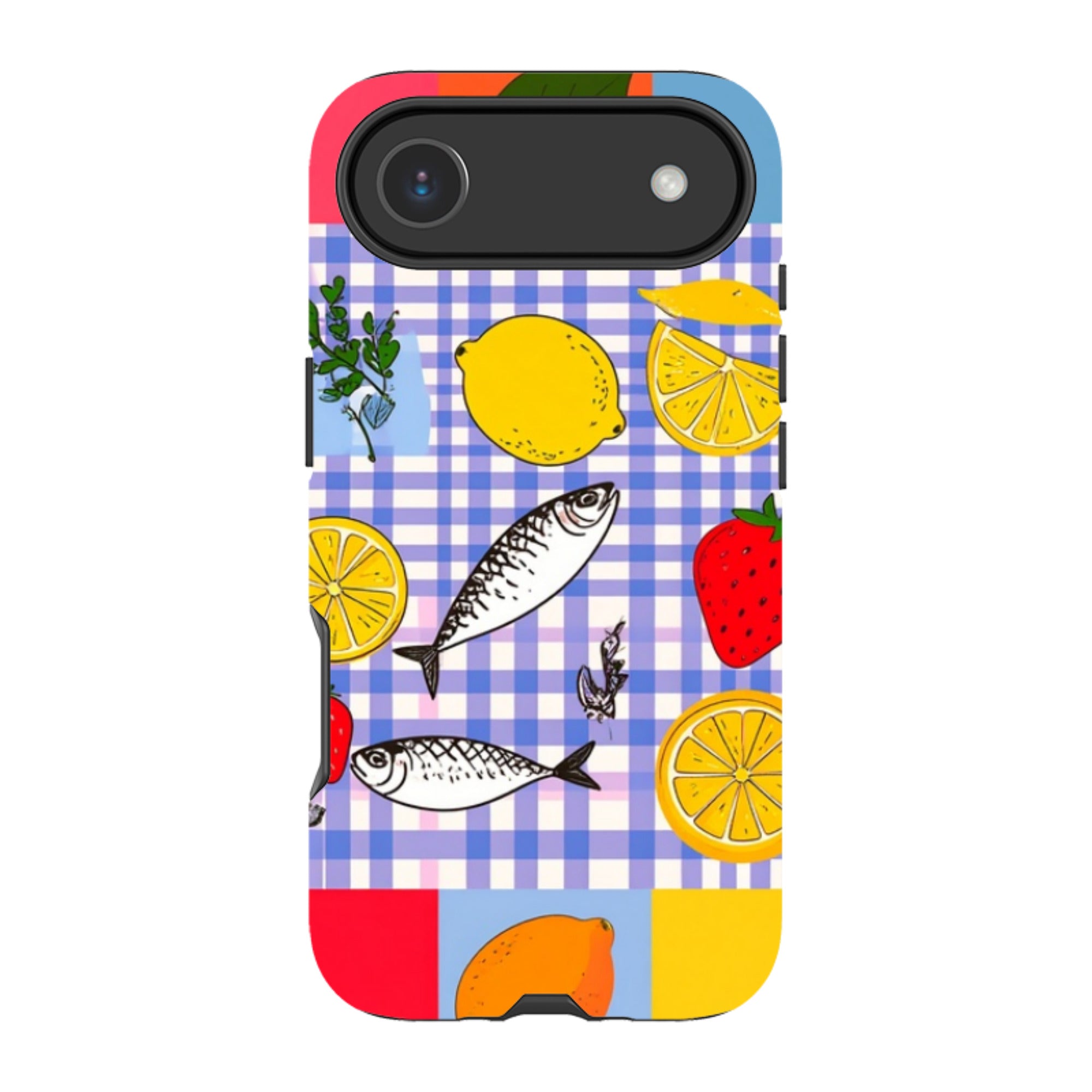 iPhone Tough Case - Sardines and Checks