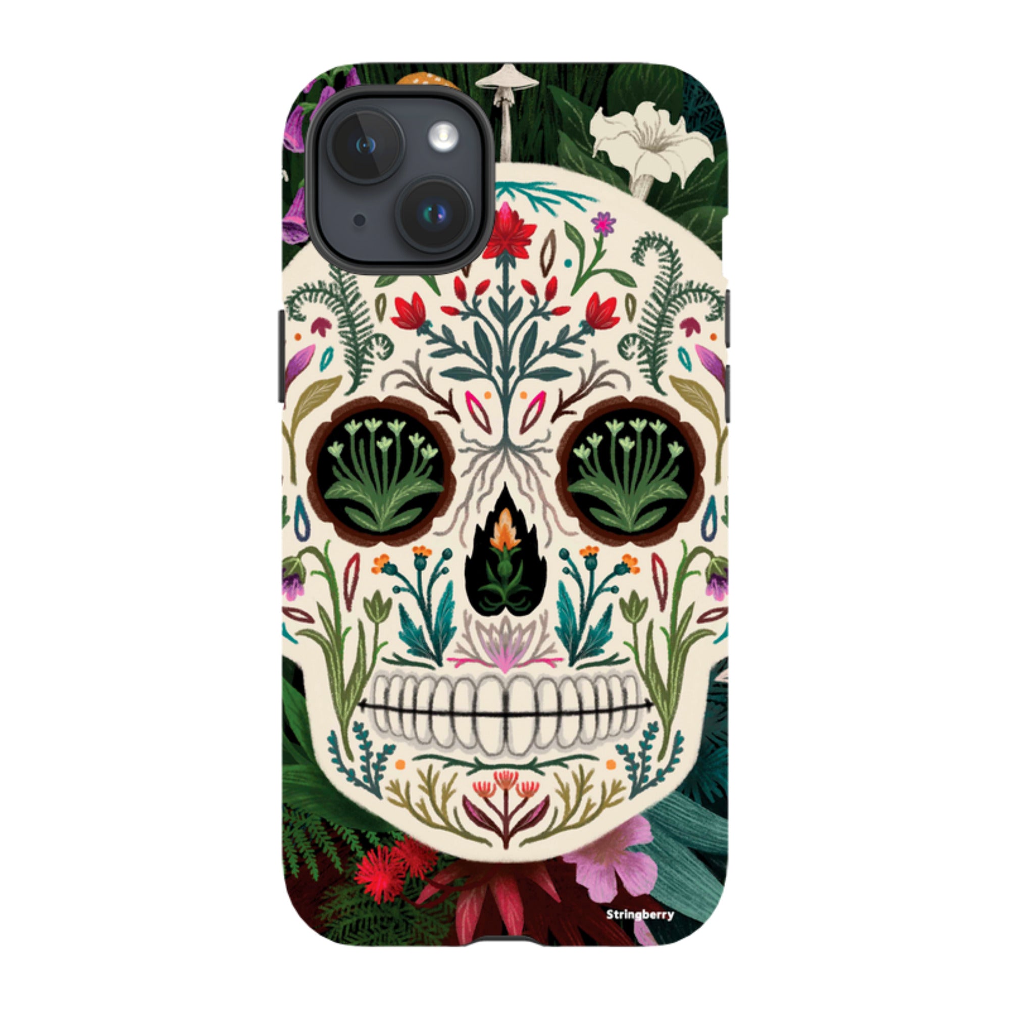 iPhone MagSafe Tough Case -  Poison Sugar Skull By Anna Stead