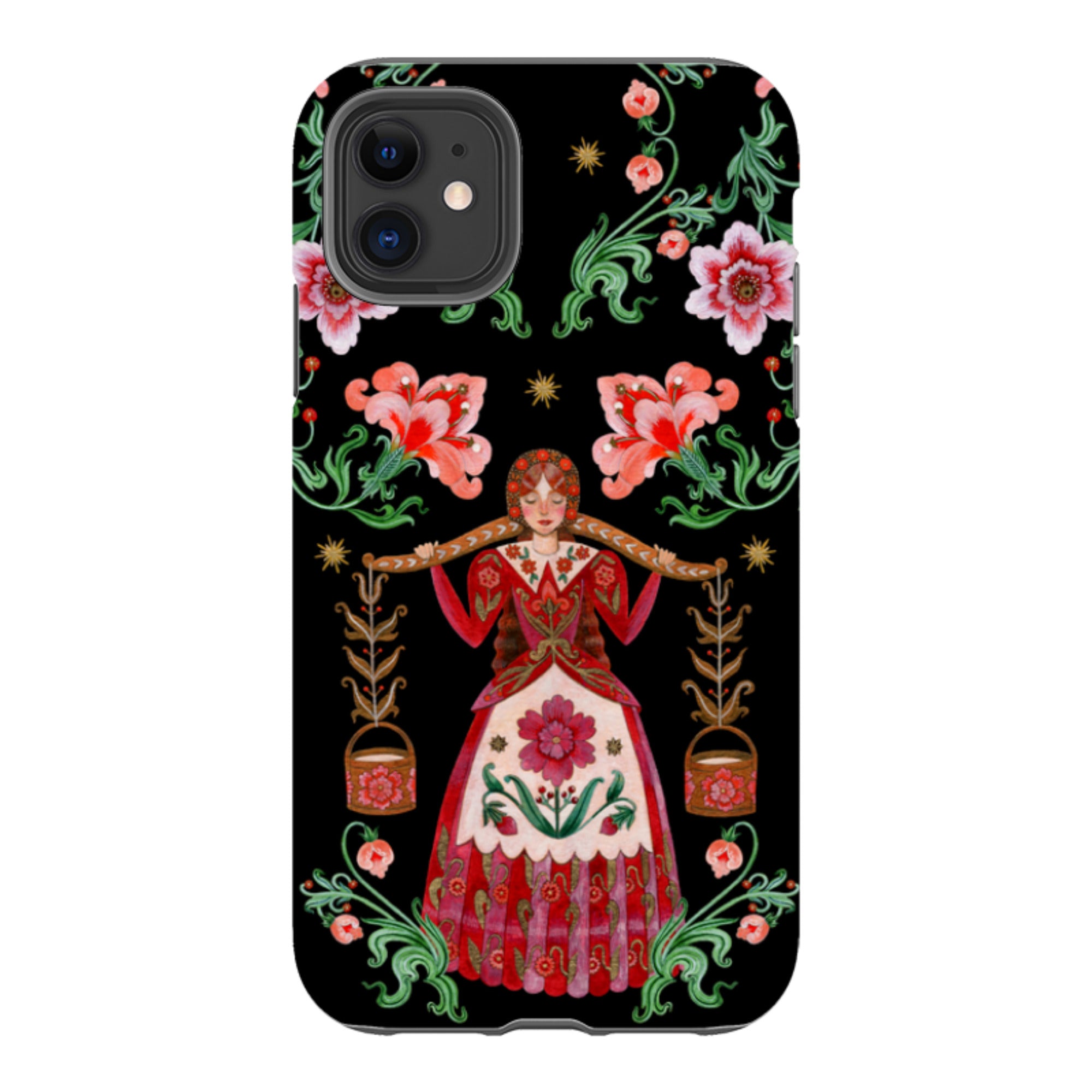 iPhone Tough  Case - Eight Maids A Milking By Maria Matos