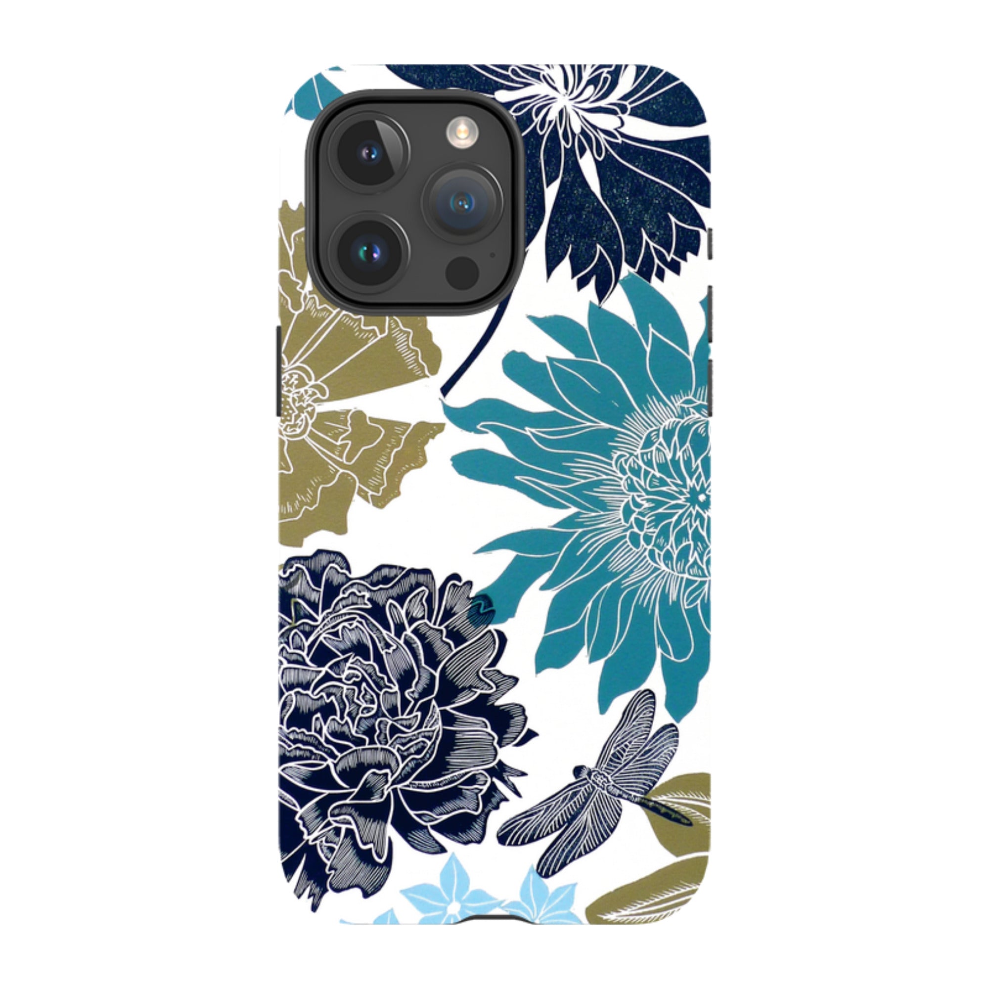 iPhone Tough Case - Cottage Garden Drangonfly By Kate Heiss