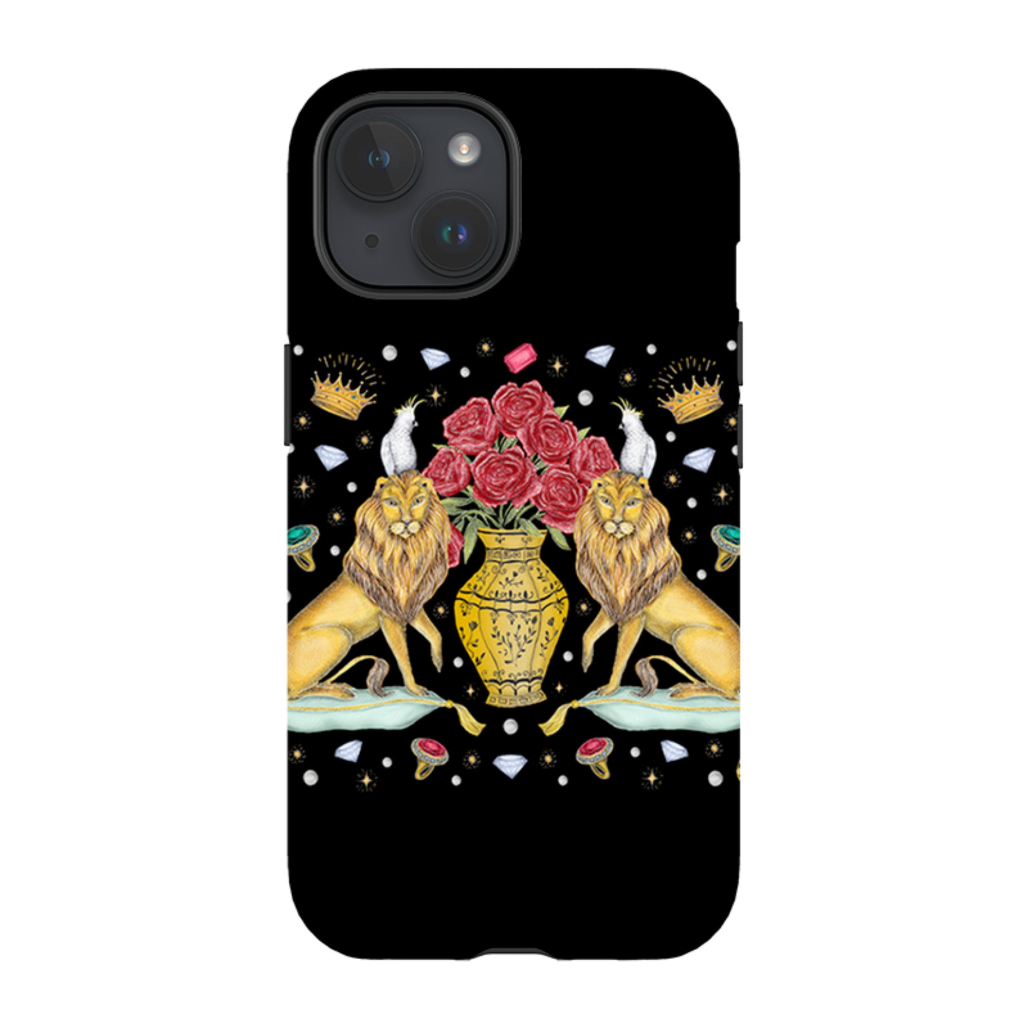 iPhone MagSafe Tough Case -  Lion and Vase By Catherine Rowe
