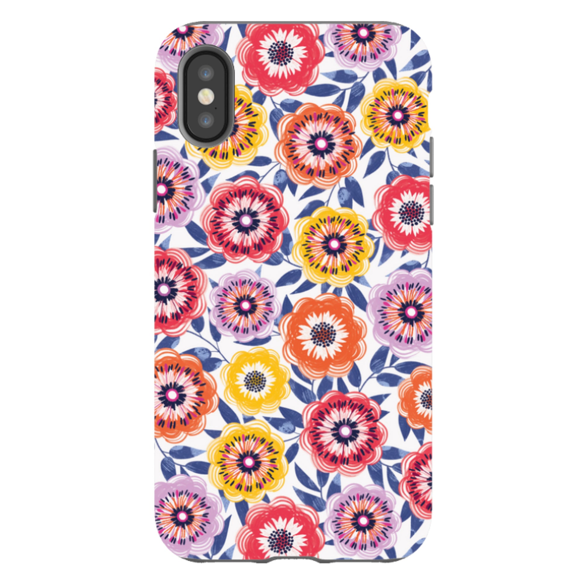 iPhone Tough Case - Bright Blooms I By Ali Brookes