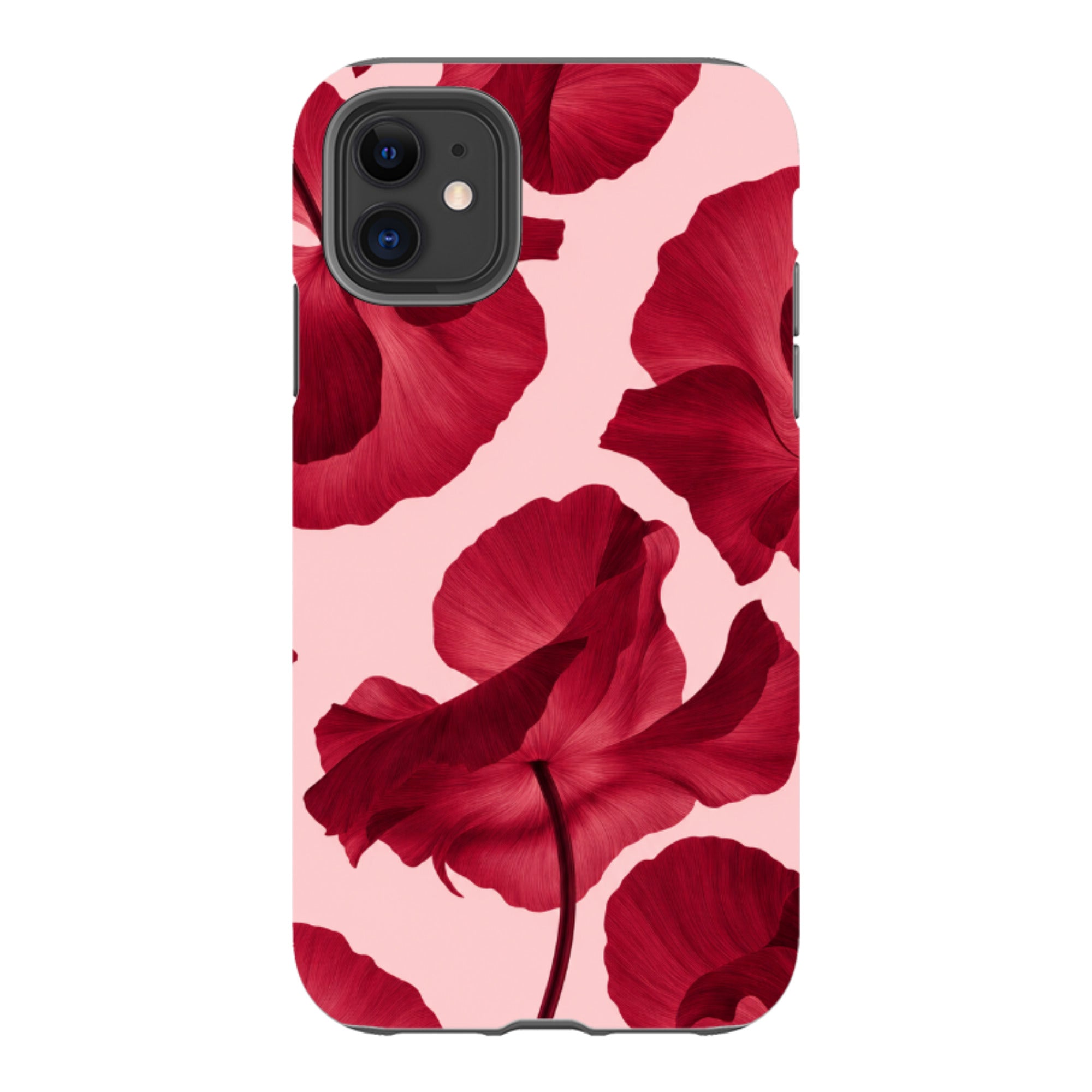 iPhone Tough Case - Burgundy Poppy