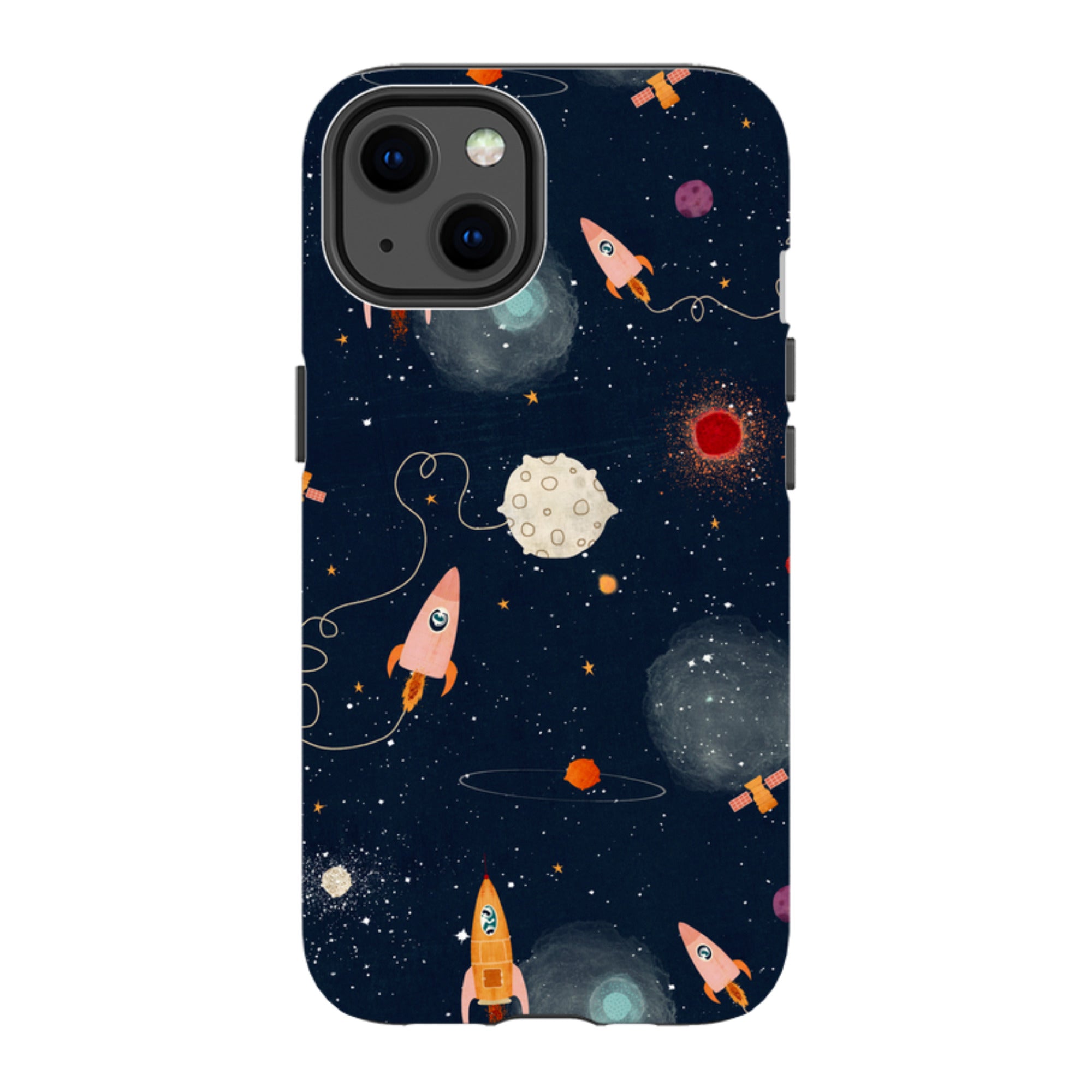 iPhone Tough Case - Rockets Midnight By Katherine Quinn