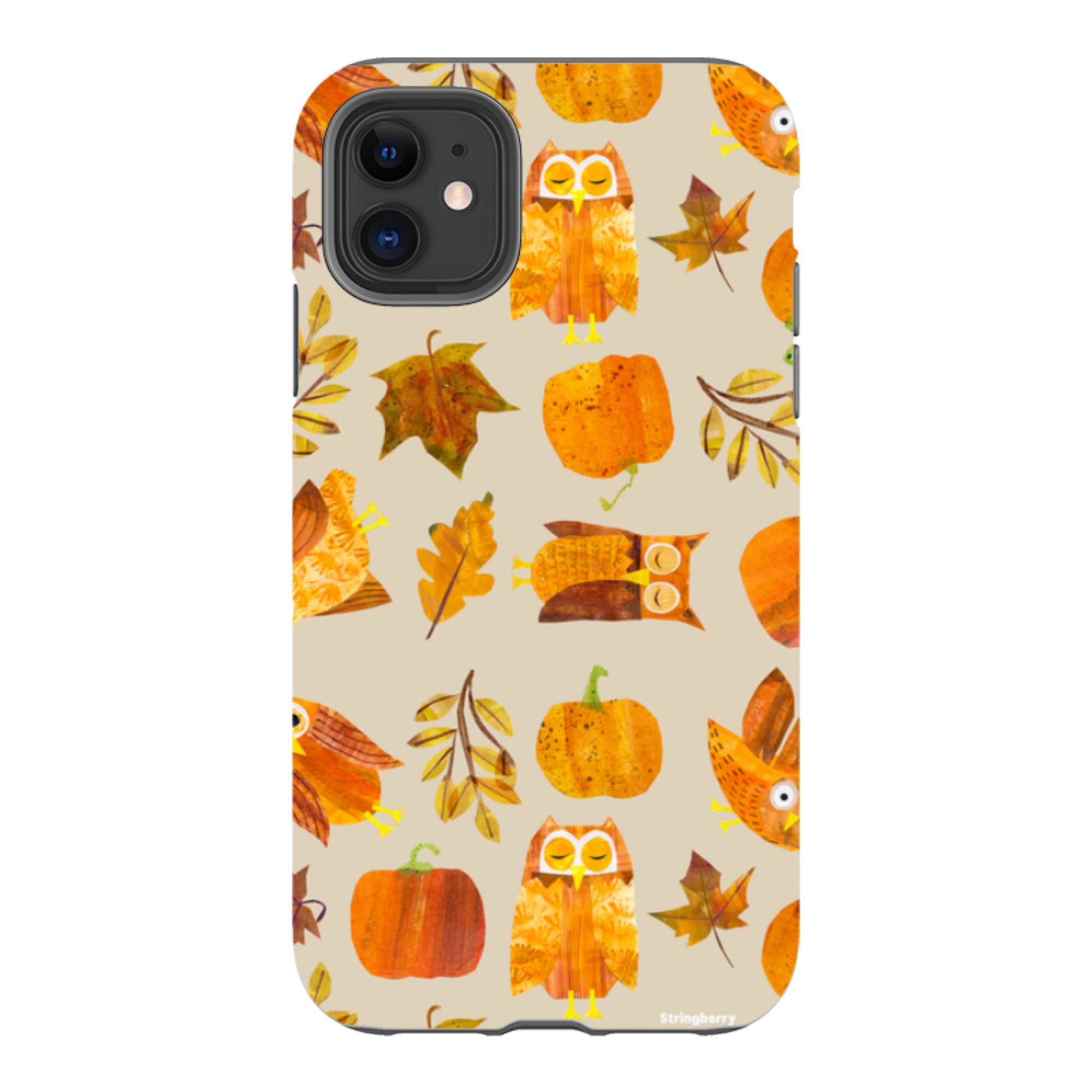 iPhone Tough Case - Pumpkins and Owls By Tracey English